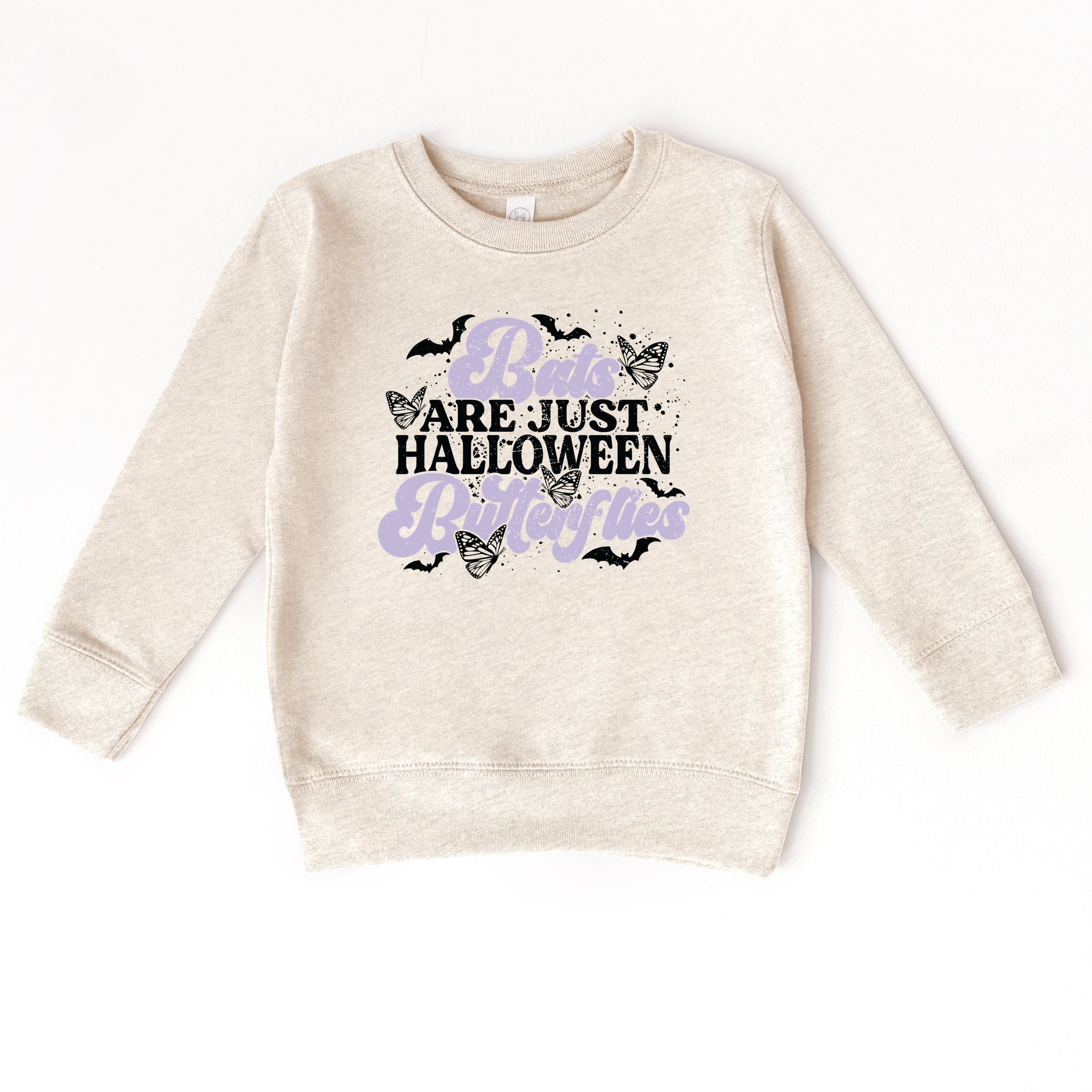 Bats Are Just Halloween Butterflies - Toddler Graphic Sweatshirt