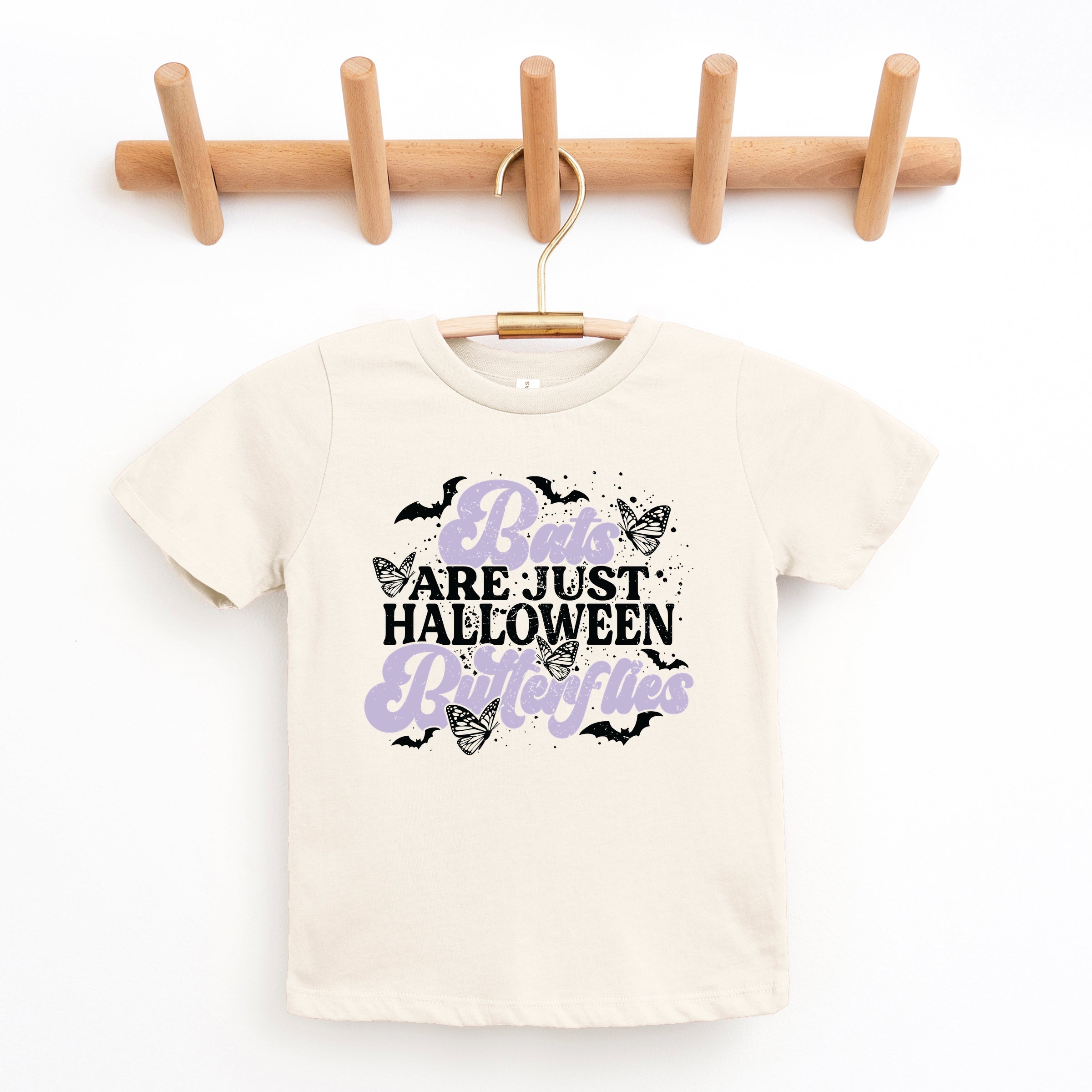 Bats Are Just Halloween Butterflies - Youth Short Sleeve Graphic T-Shirt and Toddler Short Sleeve Graphic T-Shirt