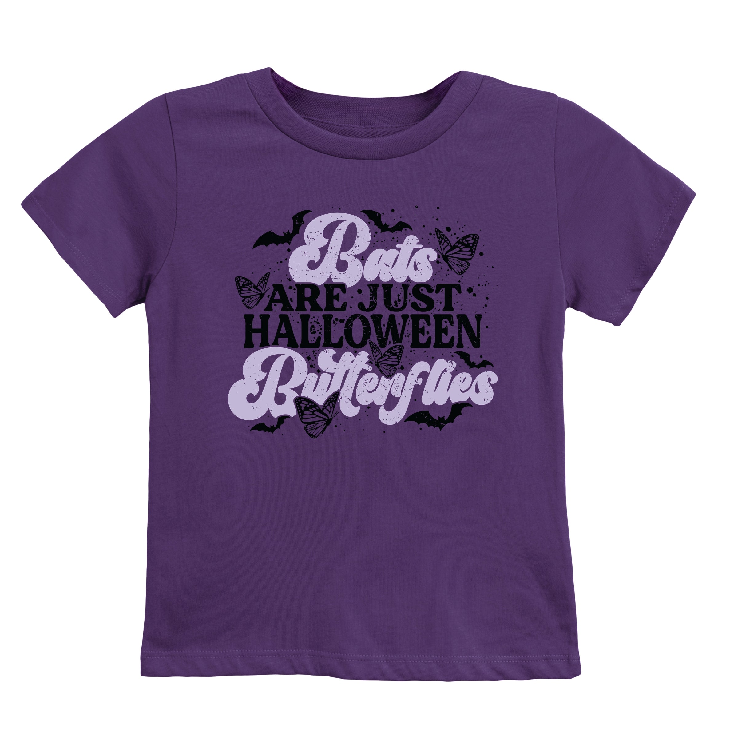 Bats Are Just Halloween Butterflies - Youth Short Sleeve Graphic T-Shirt and Toddler Short Sleeve Graphic T-Shirt