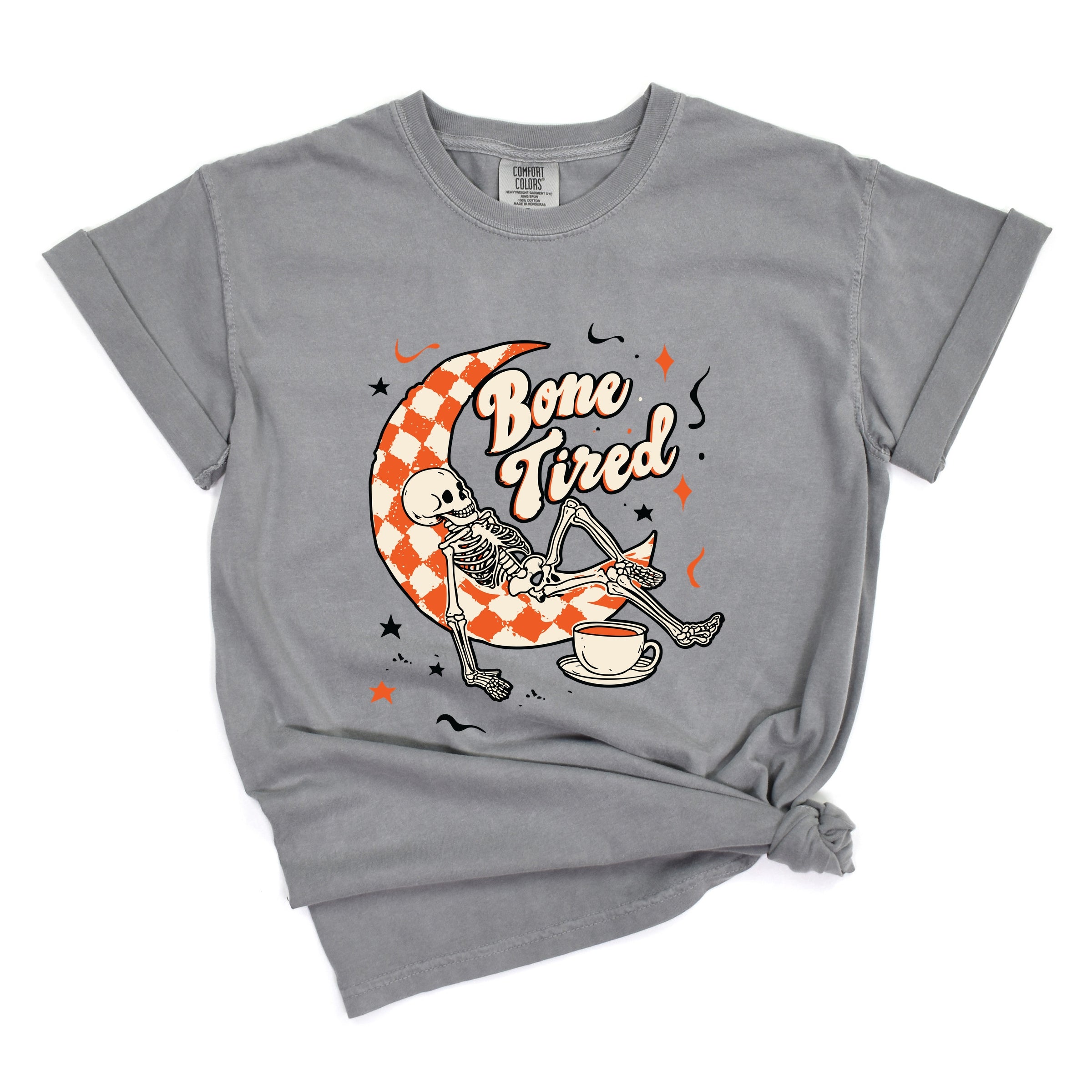 Bone Tired Moon - Womens Garment Dyed Tee
