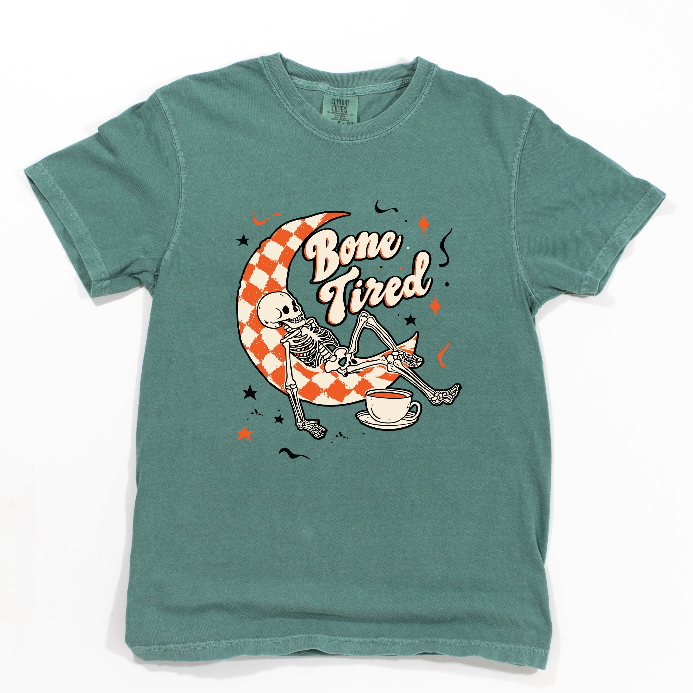 Bone Tired Moon - Womens Garment Dyed Tee