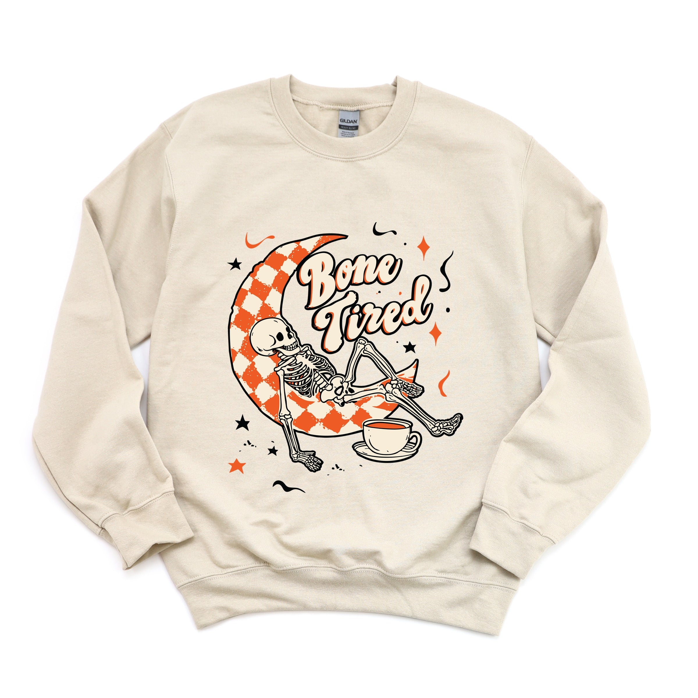 Bone Tired Moon -  Womens Sweatshirt