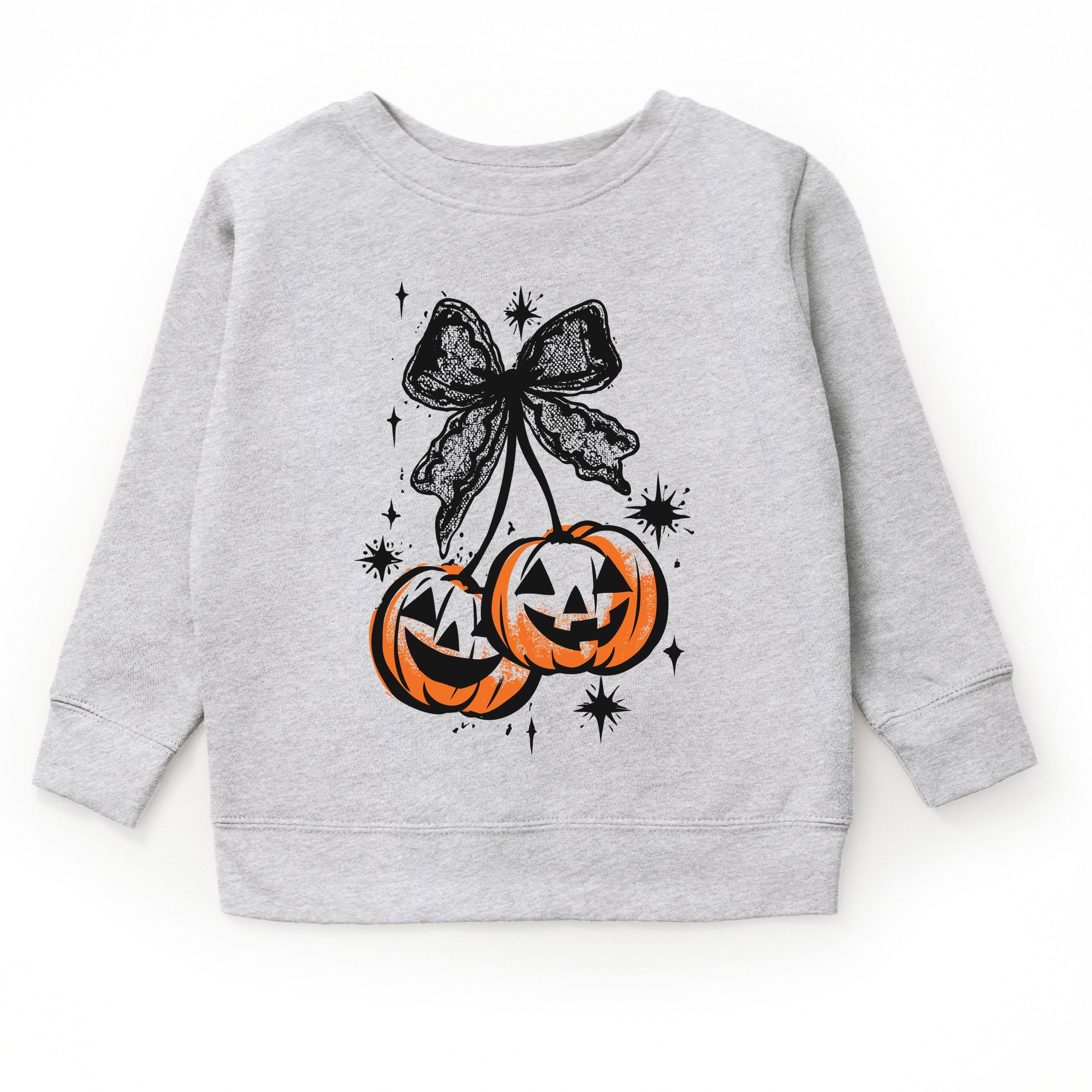 Coquette Pumpkin Cherries - Toddler Graphic Sweatshirt and Youth Graphic Sweatshirt