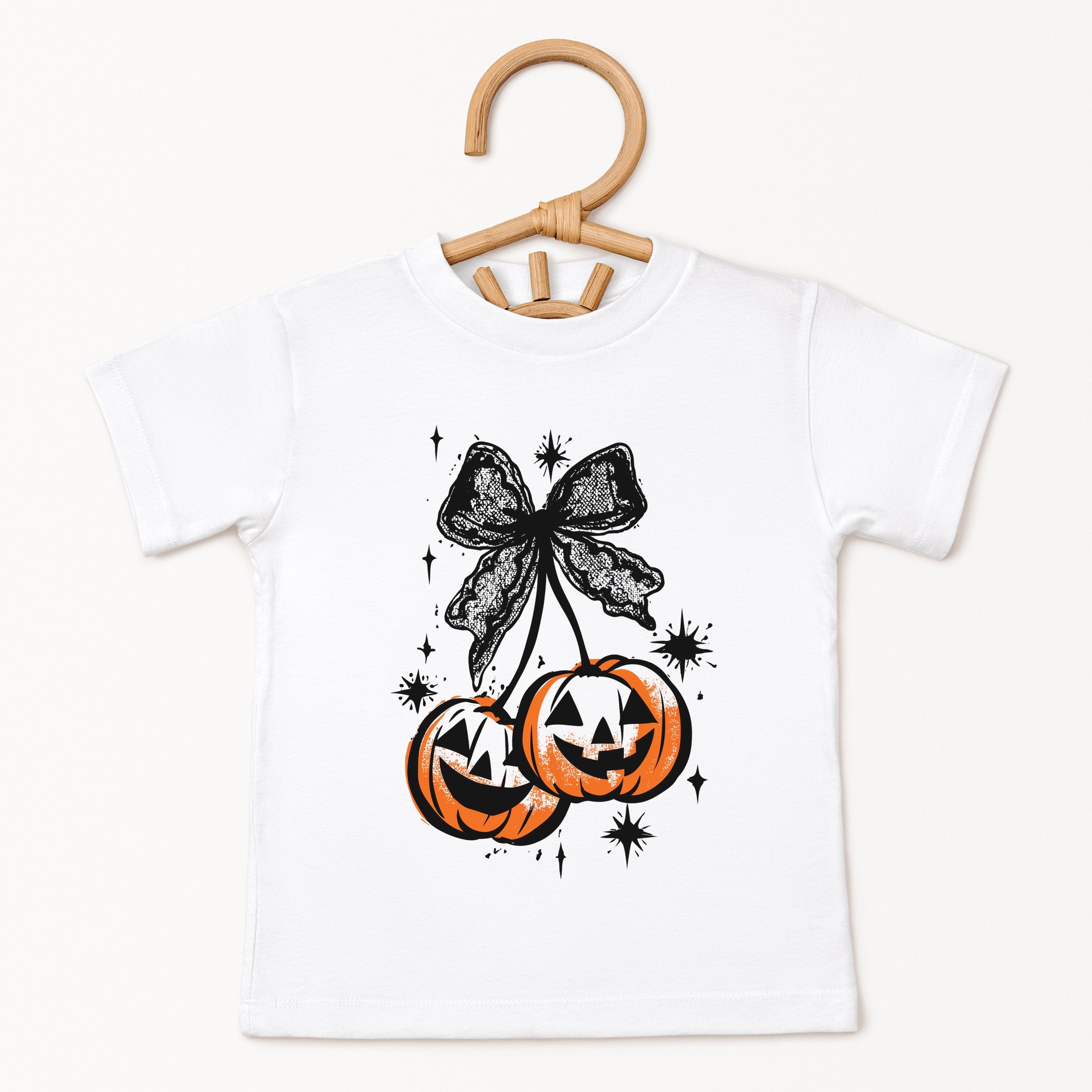 Coquette Pumpkin Cherries - Youth Short Sleeve Graphic T-Shirt and Toddler Short Sleeve Graphic T-Shirt
