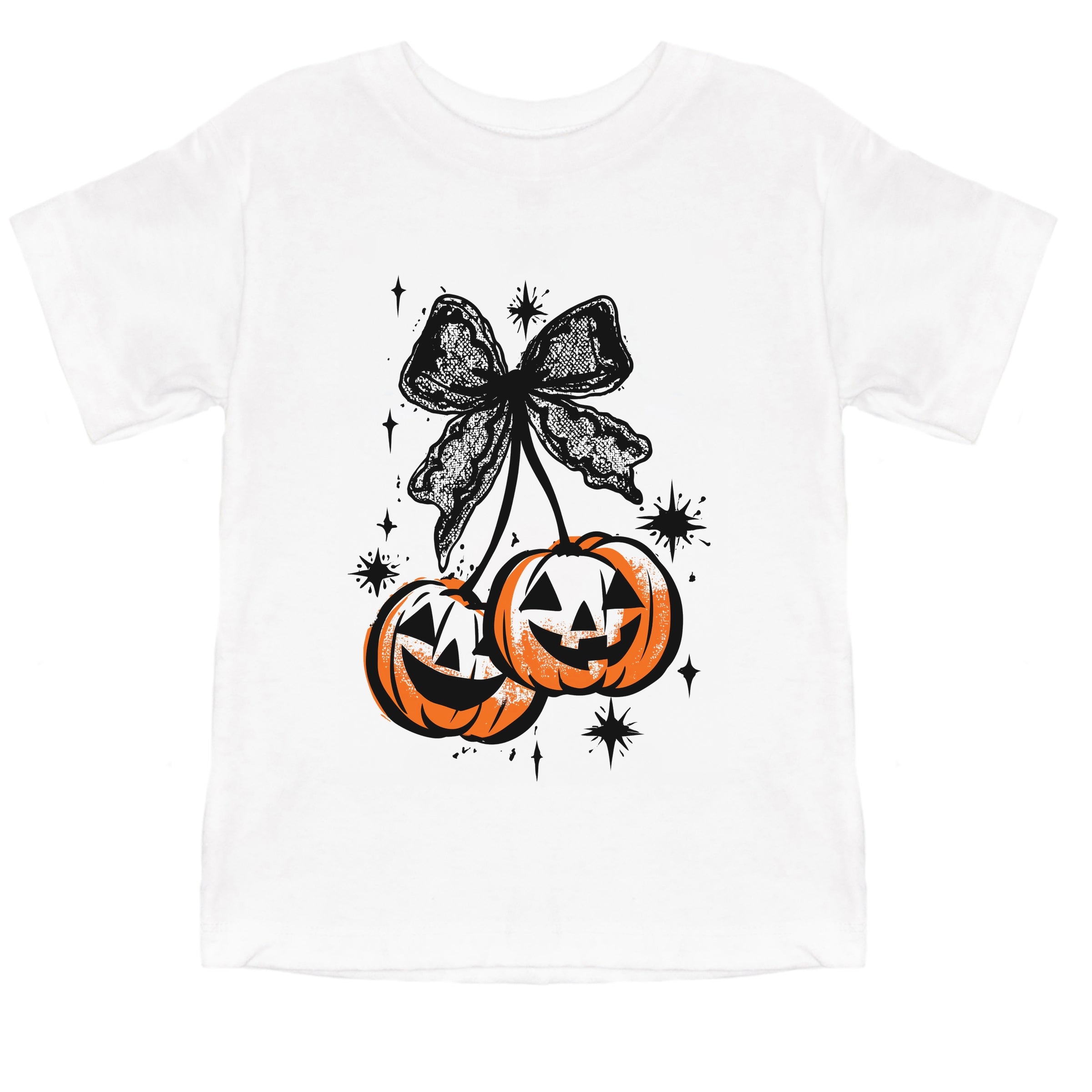 Coquette Pumpkin Cherries - Youth Short Sleeve Graphic T-Shirt and Toddler Short Sleeve Graphic T-Shirt