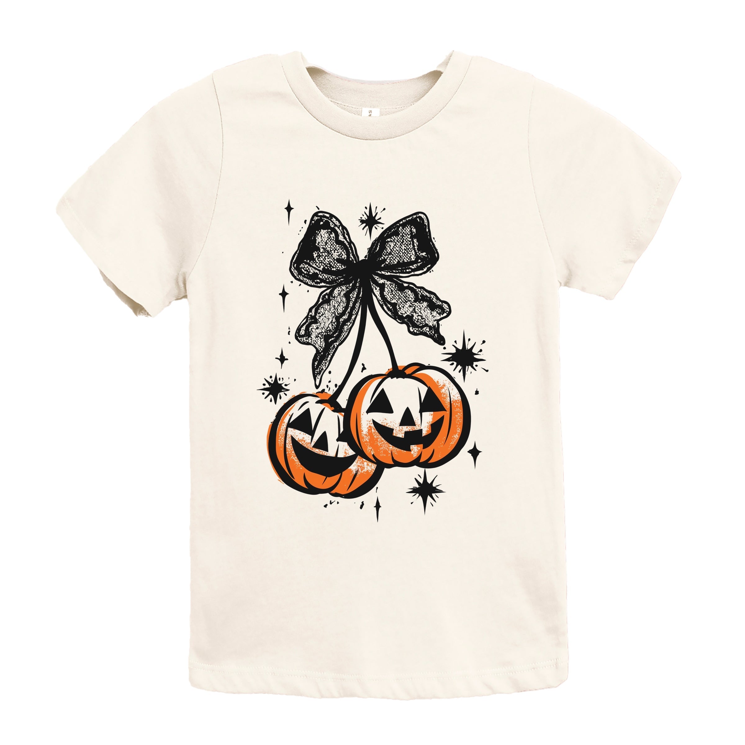 Coquette Pumpkin Cherries - Youth Short Sleeve Graphic T-Shirt and Toddler Short Sleeve Graphic T-Shirt