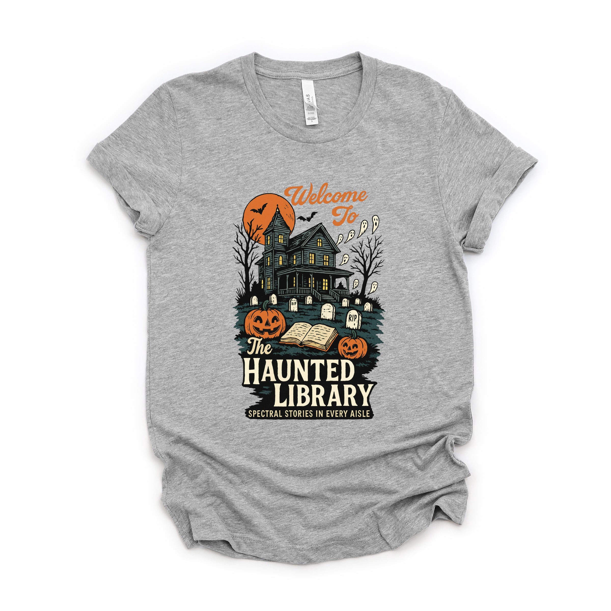 The Haunted Library - Womens Short Sleeve Tee