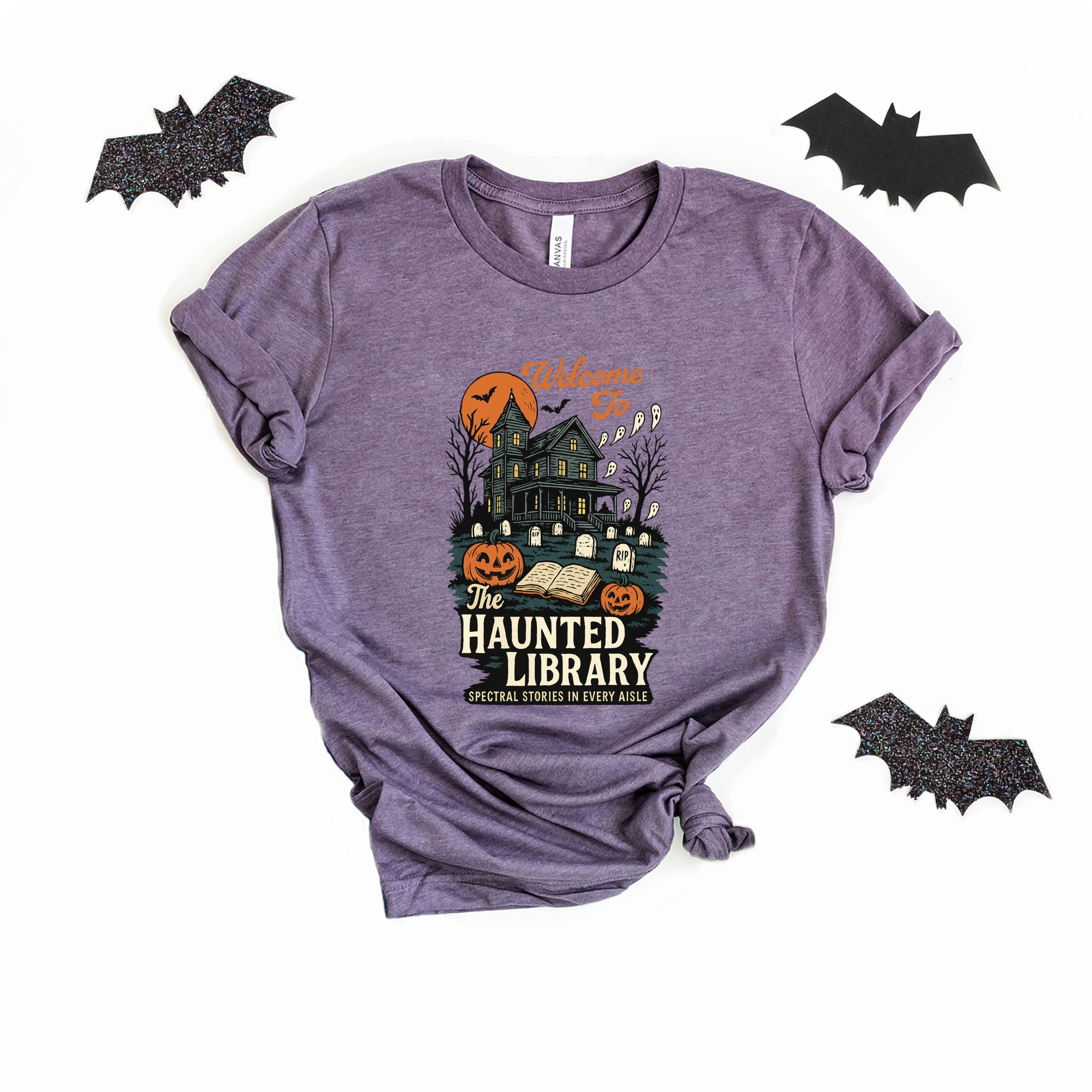 The Haunted Library - Womens Short Sleeve Tee