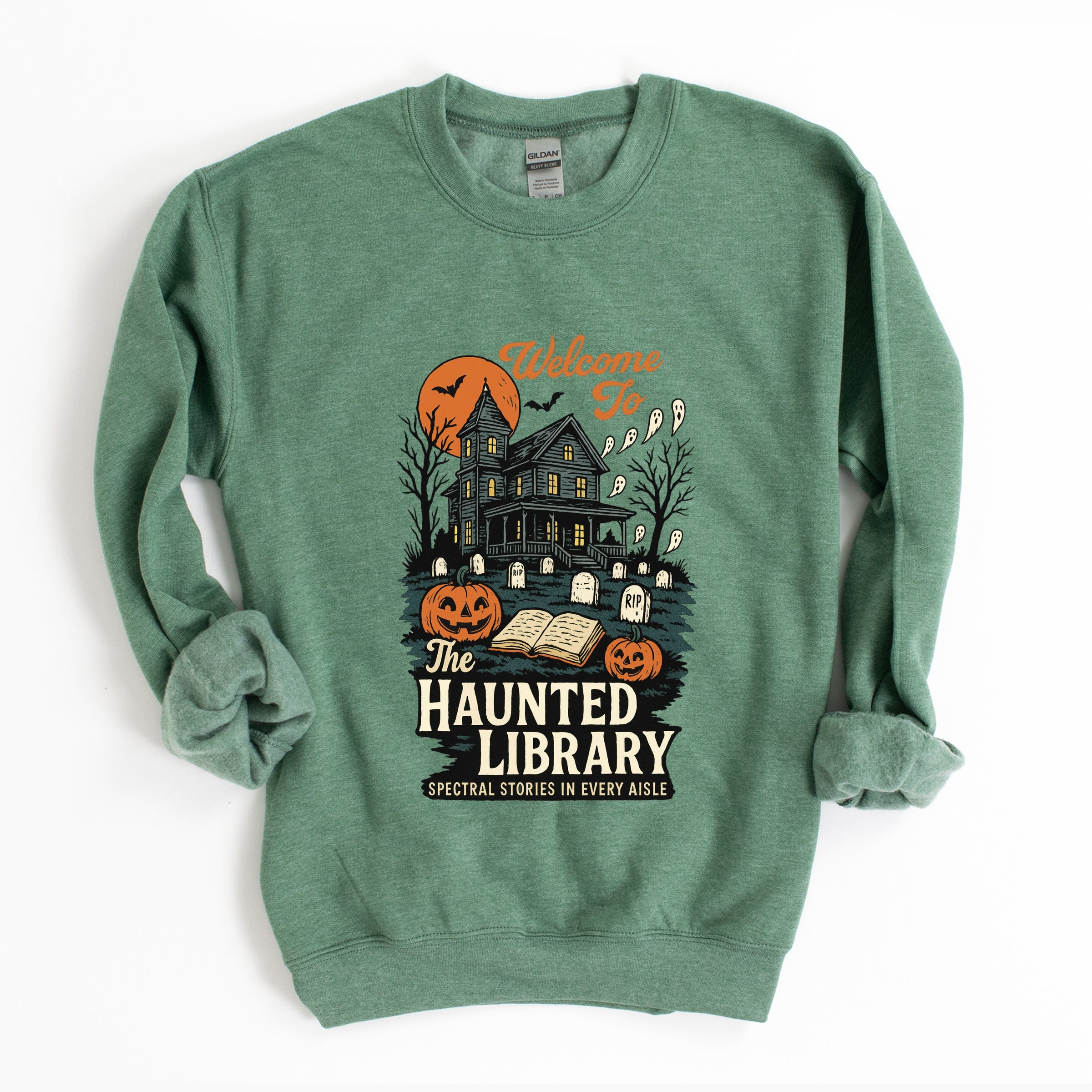 The Haunted Library -  Womens Sweatshirt