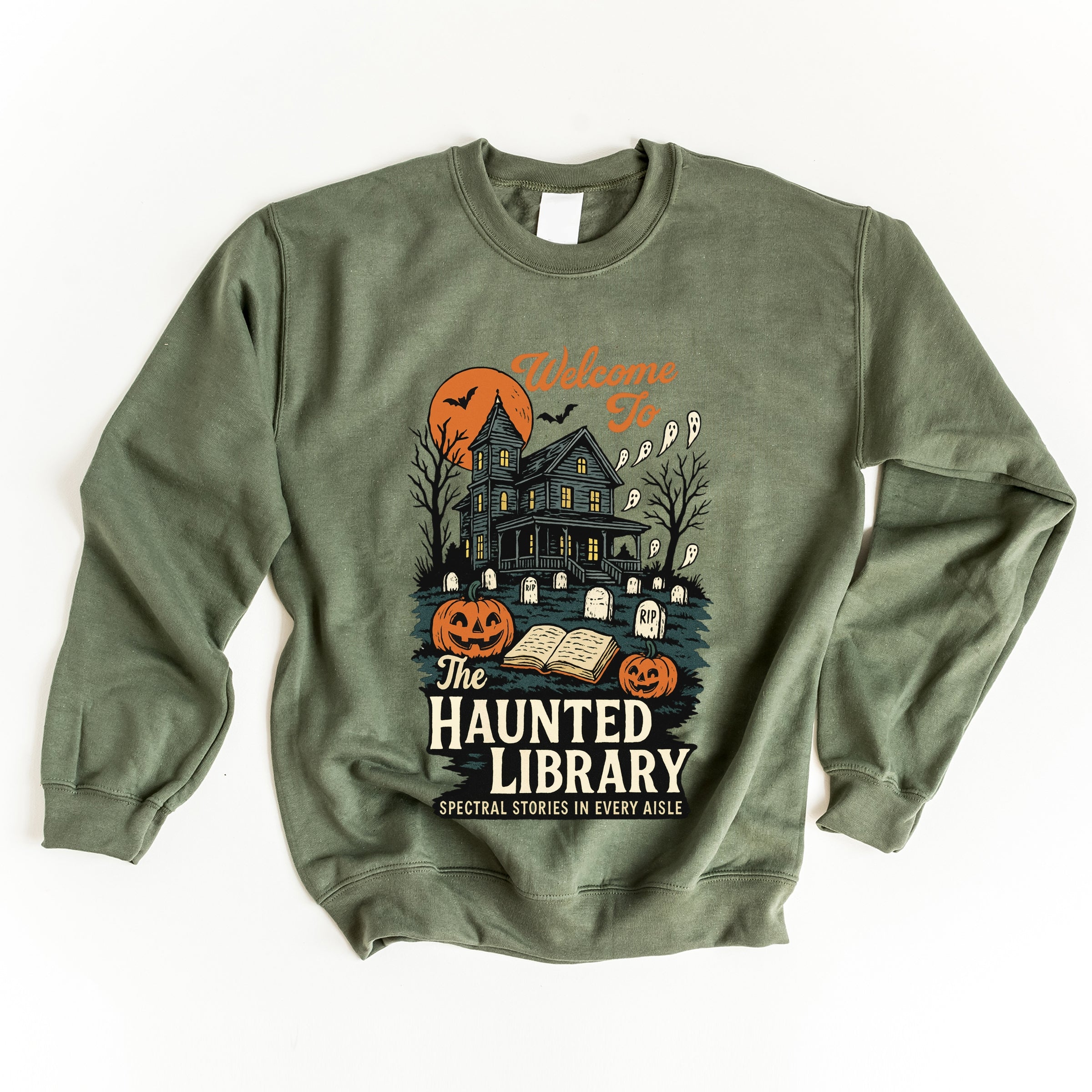 The Haunted Library -  Womens Sweatshirt