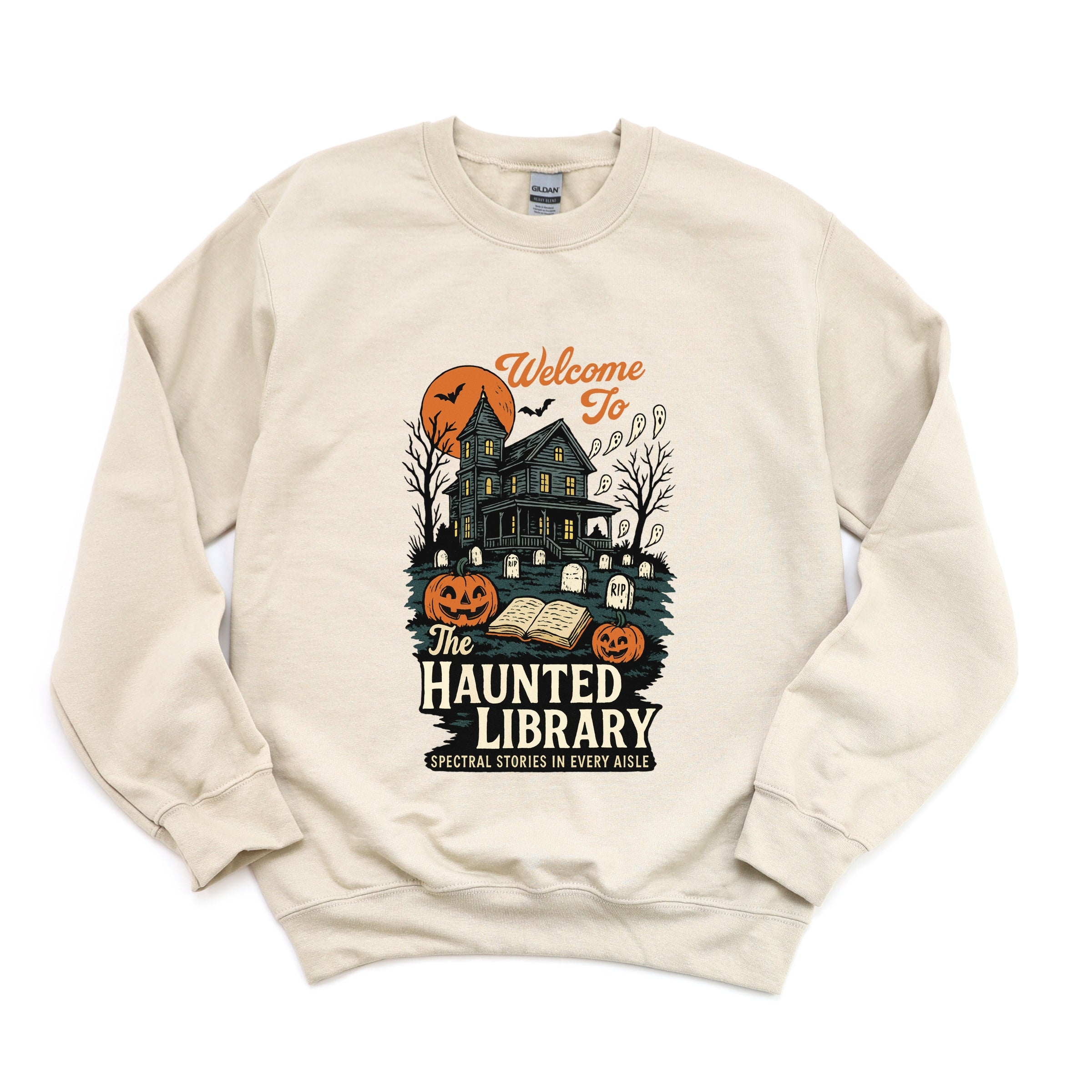 The Haunted Library -  Womens Sweatshirt