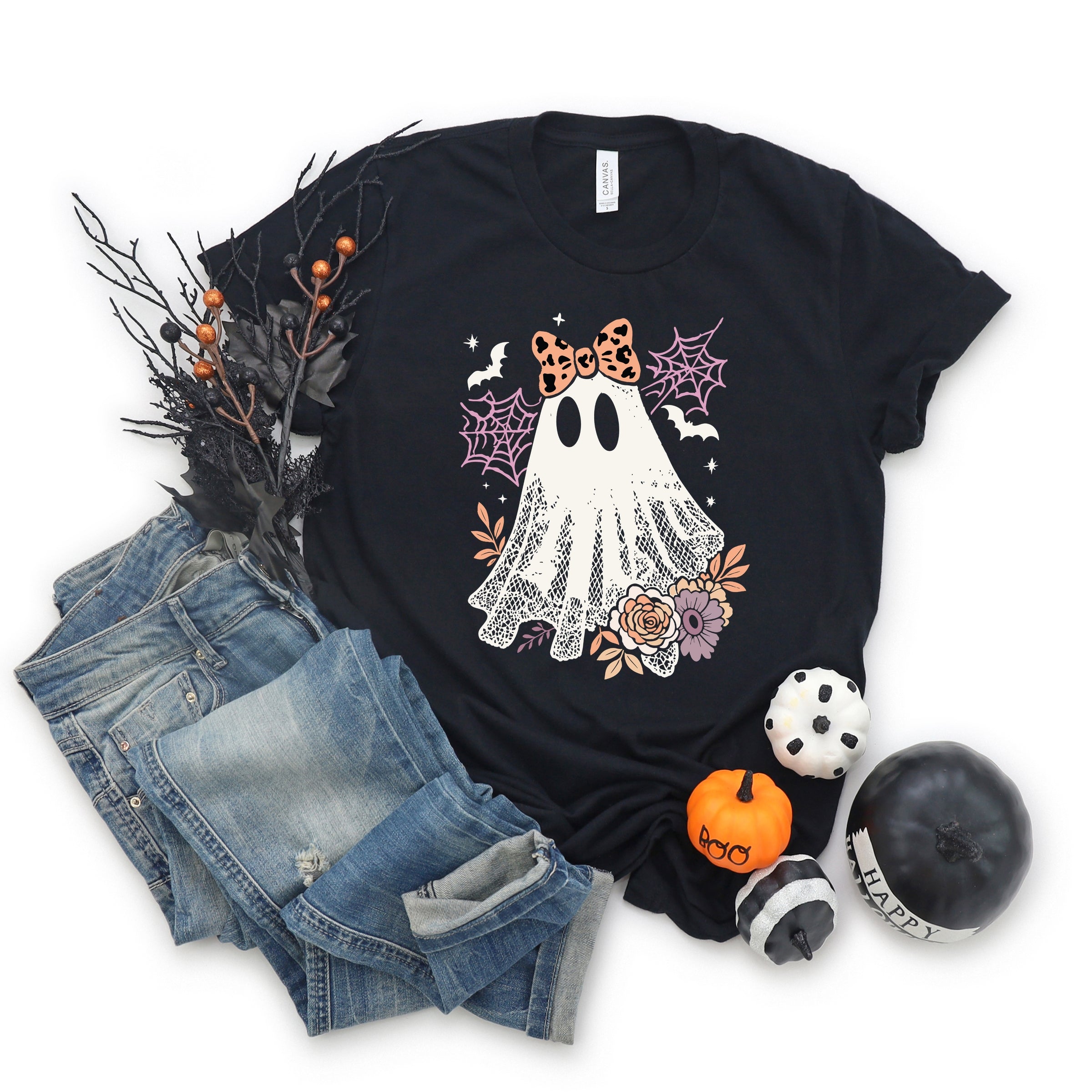 Coquette Ghost Roses  - Womens Short Sleeve Tee