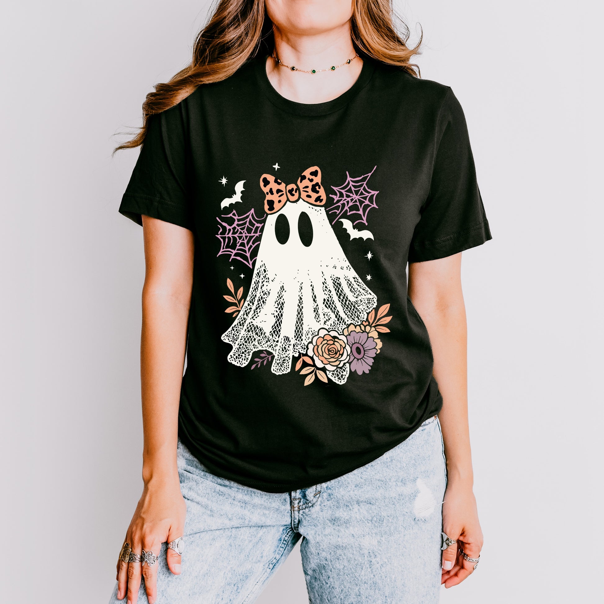 Coquette Ghost Roses  - Womens Short Sleeve Tee