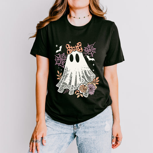 Coquette Ghost Roses  - Womens Short Sleeve Tee
