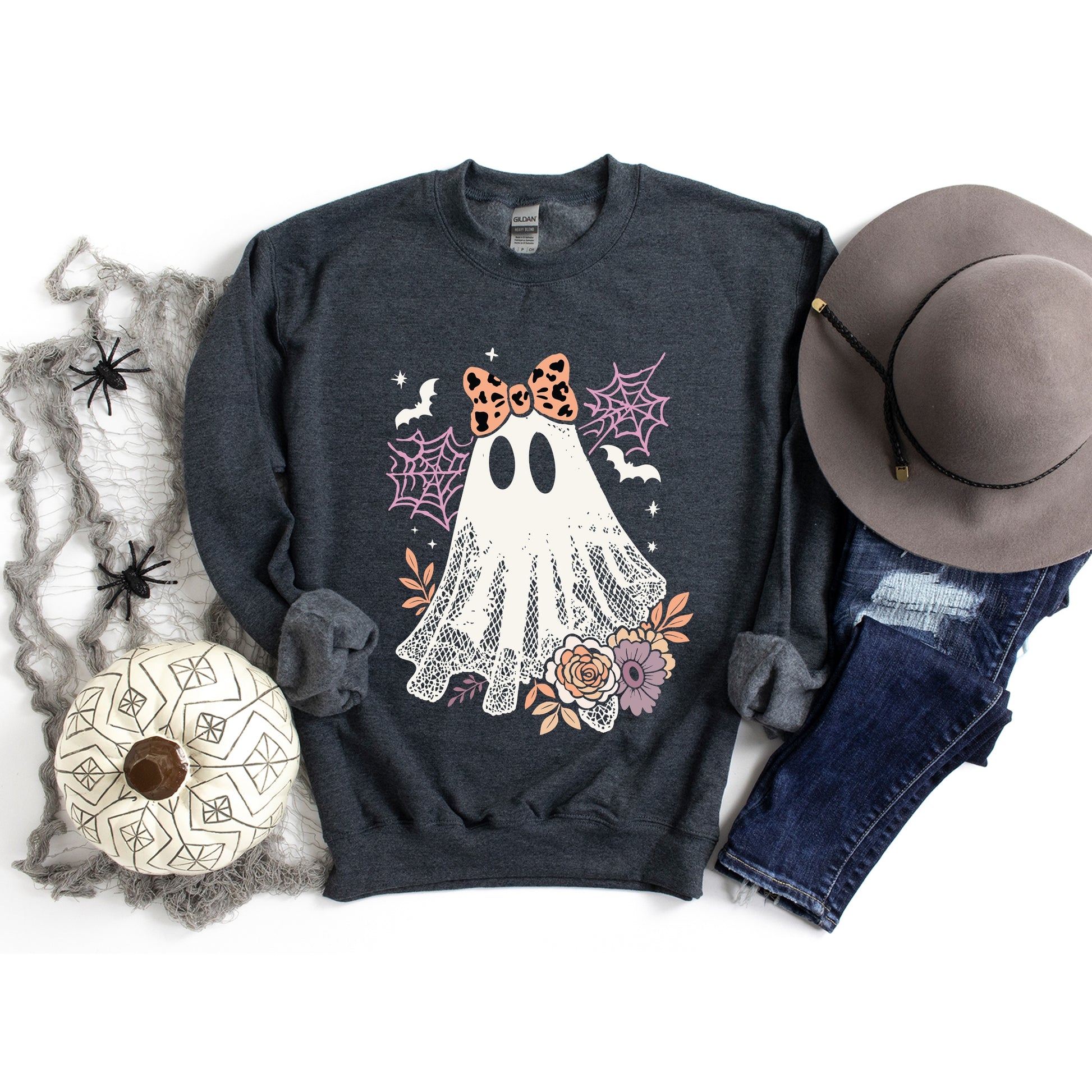 Coquette Ghost Roses  -  Womens Sweatshirt