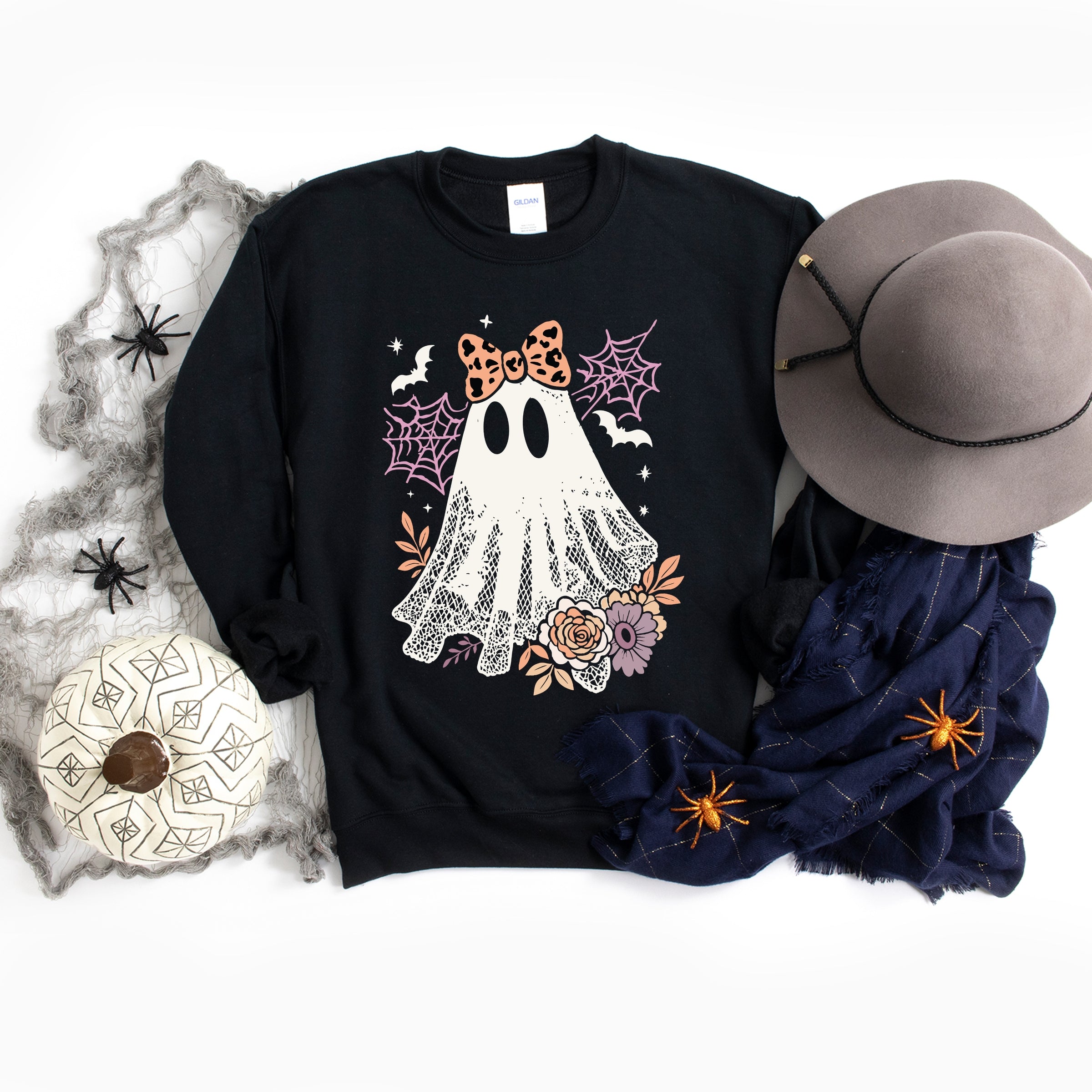 Coquette Ghost Roses  -  Womens Sweatshirt