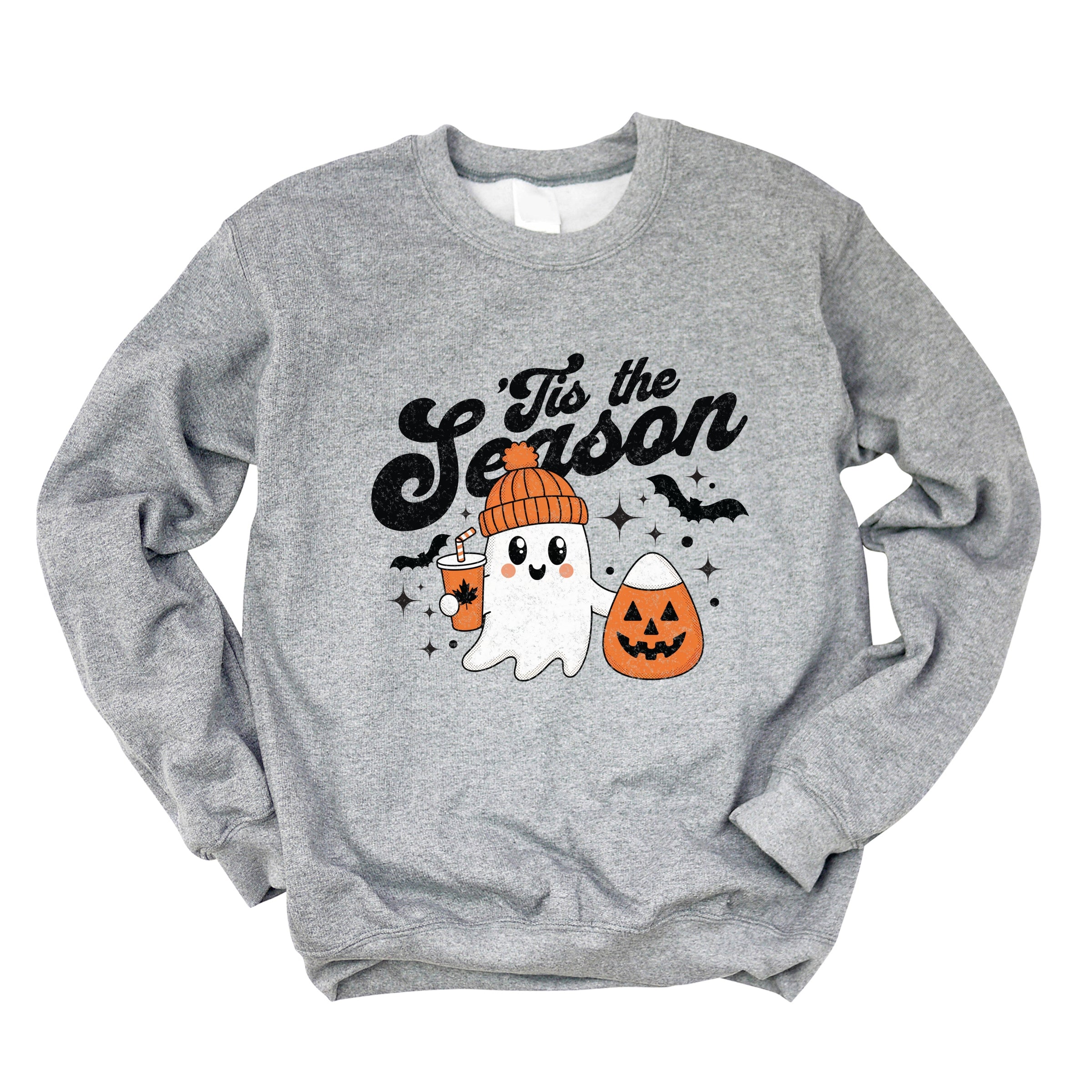 Tis The Season Ghost Retro -  Womens Sweatshirt