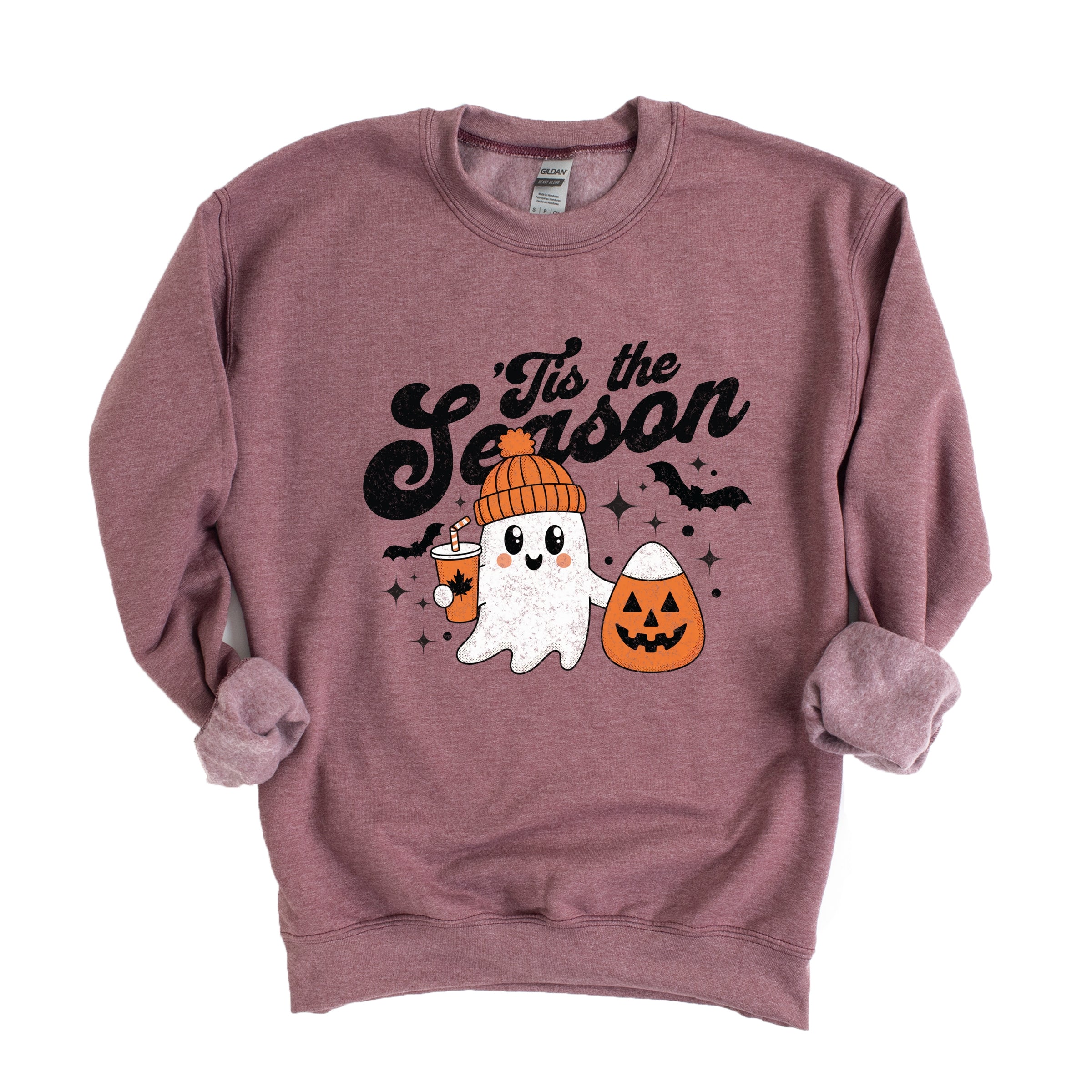 Tis The Season Ghost Retro -  Womens Sweatshirt