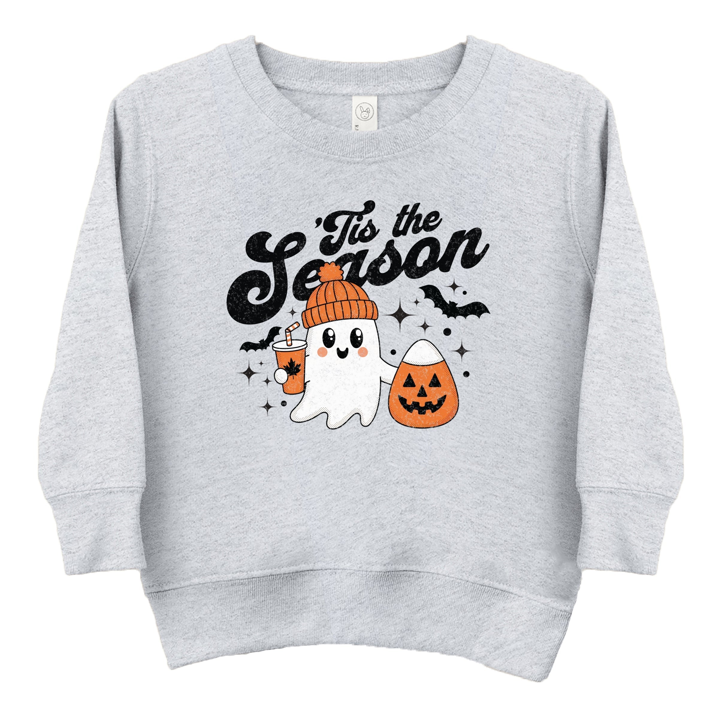 Tis The Season Ghost Retro - Toddler Graphic Sweatshirt and Youth Graphic Sweatshirt