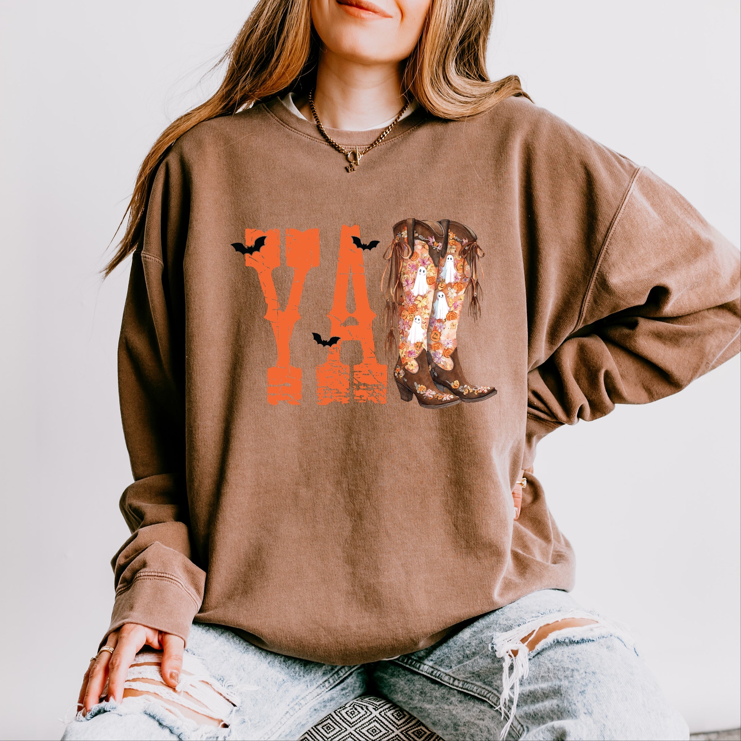 Y'all Bats - Womens Lightweight Garment Dyed Sweatshirt