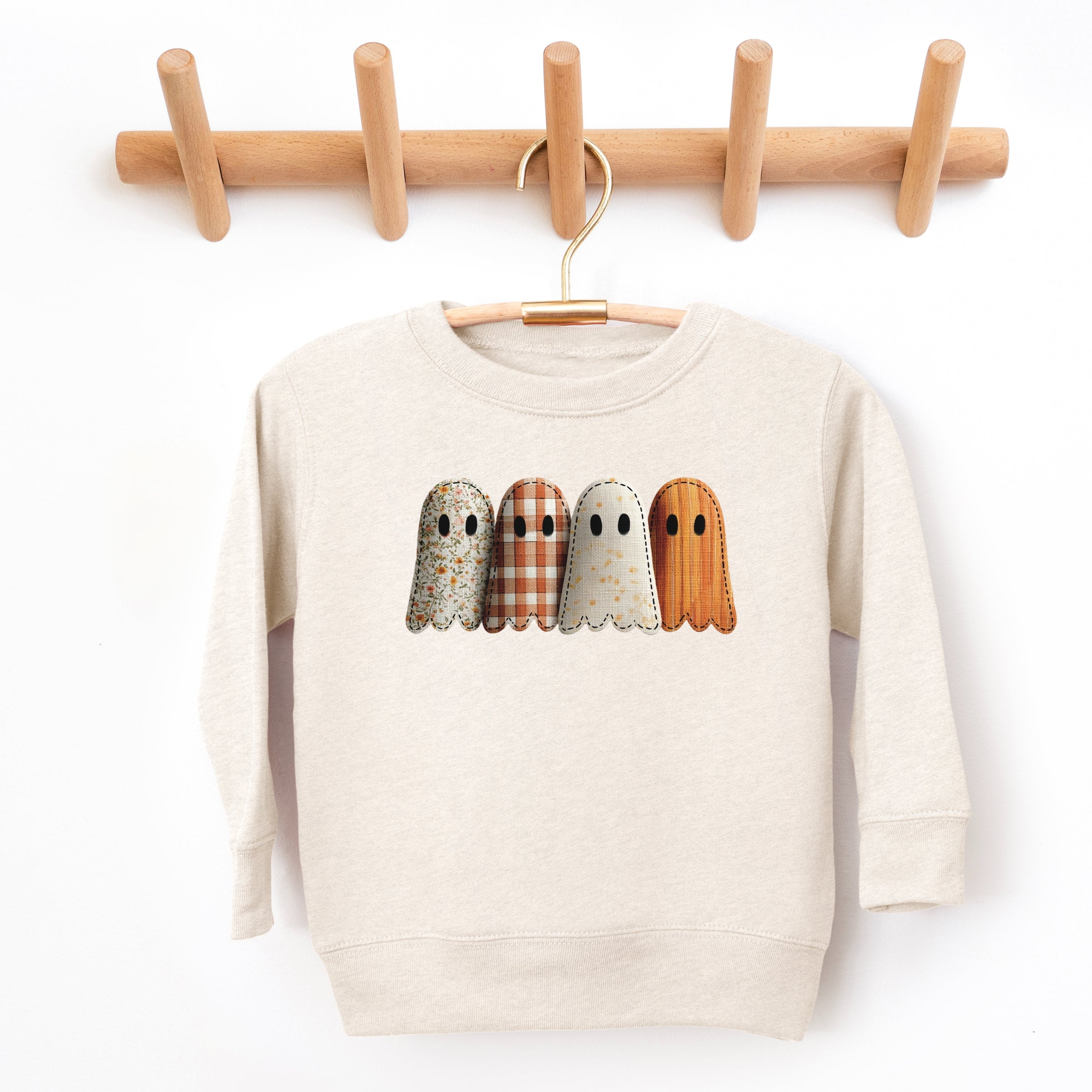 Four Ghosts Shadow Quilted Printed - Toddler Graphic Sweatshirt and Youth Graphic Sweatshirt