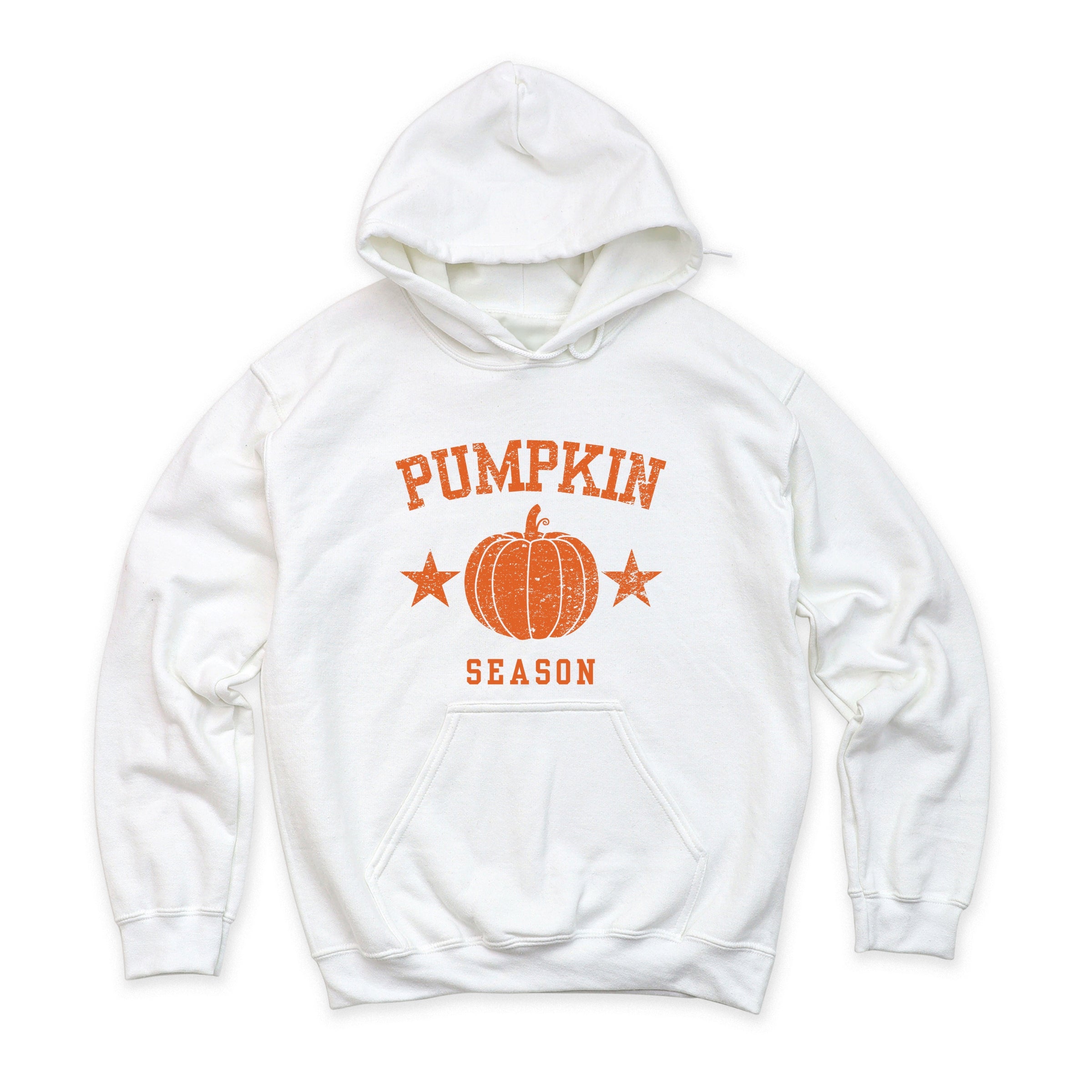 Pumpkin Season Star Distressed - Womens Hoodie
