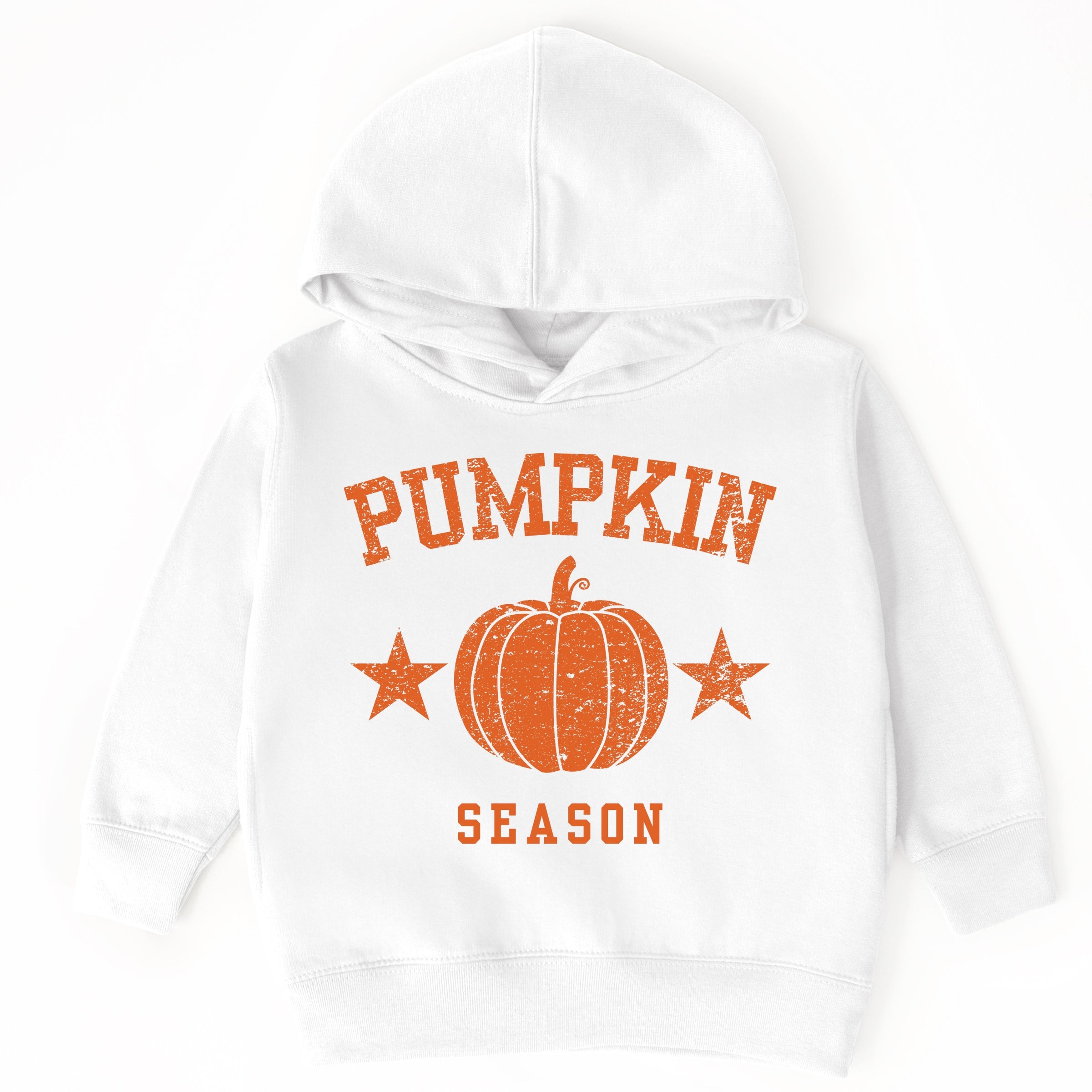 Pumpkin Season Star Distressed - Toddler Hoodie