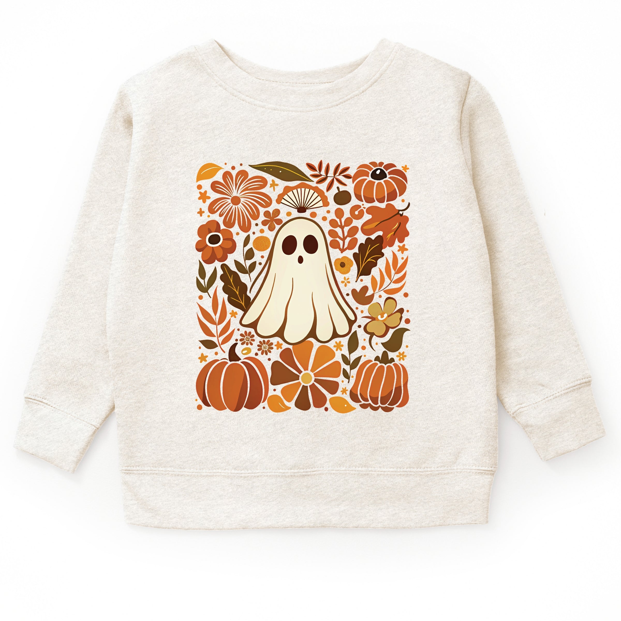 Ghost Floral Collage - Youth Graphic Sweatshirt and Toddler Graphic Sweatshirt