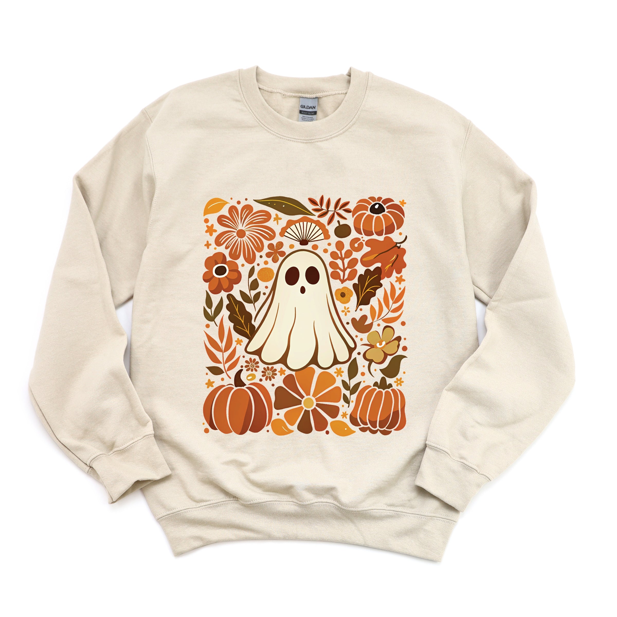 Ghost Floral Collage -  Womens Sweatshirt
