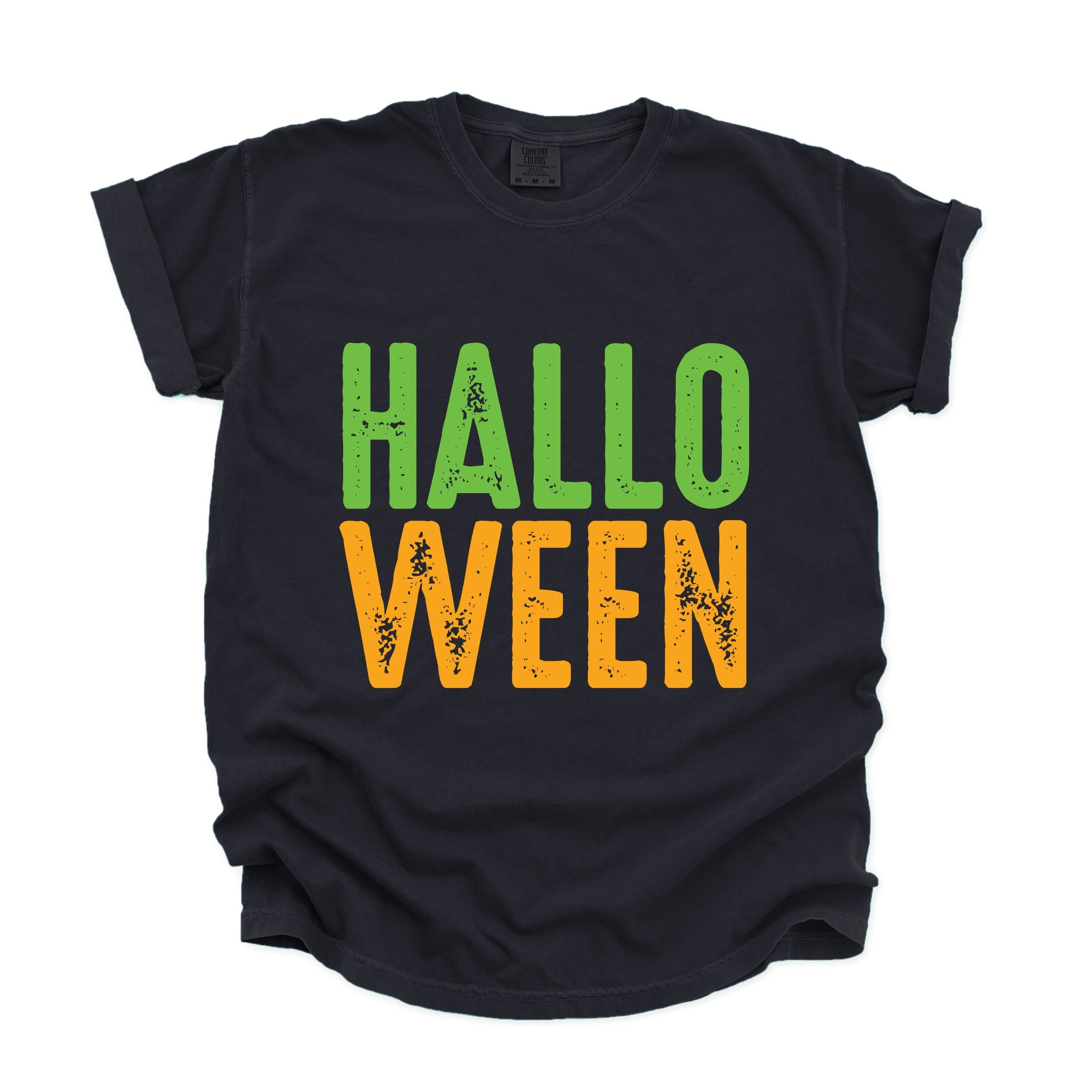 Halloween Bright Distressed - Garment Dyed Tee