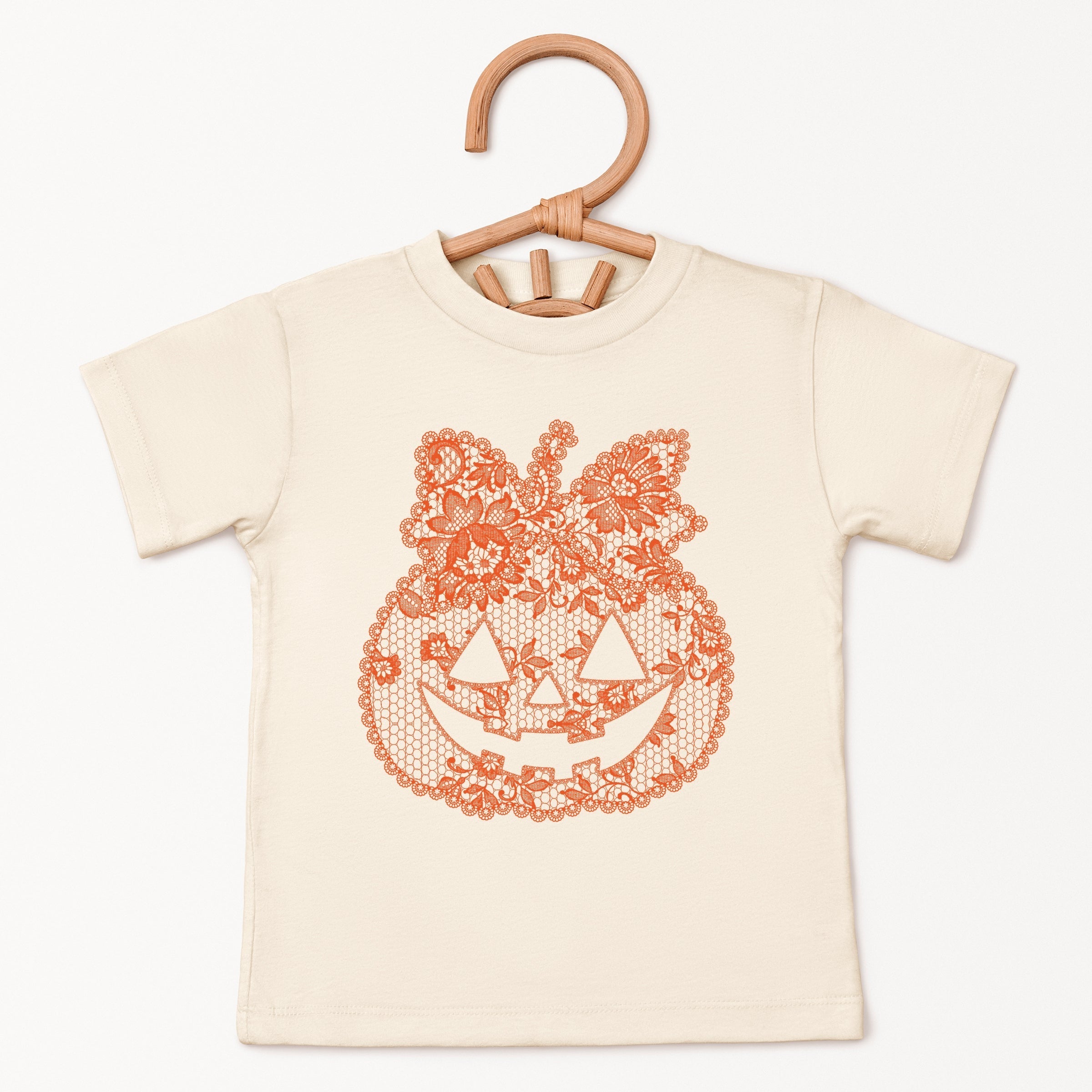 Pumpkin Doily Coquette - Youth Short Sleeve Graphic T-Shirt and Toddler Short Sleeve Graphic T-Shirt