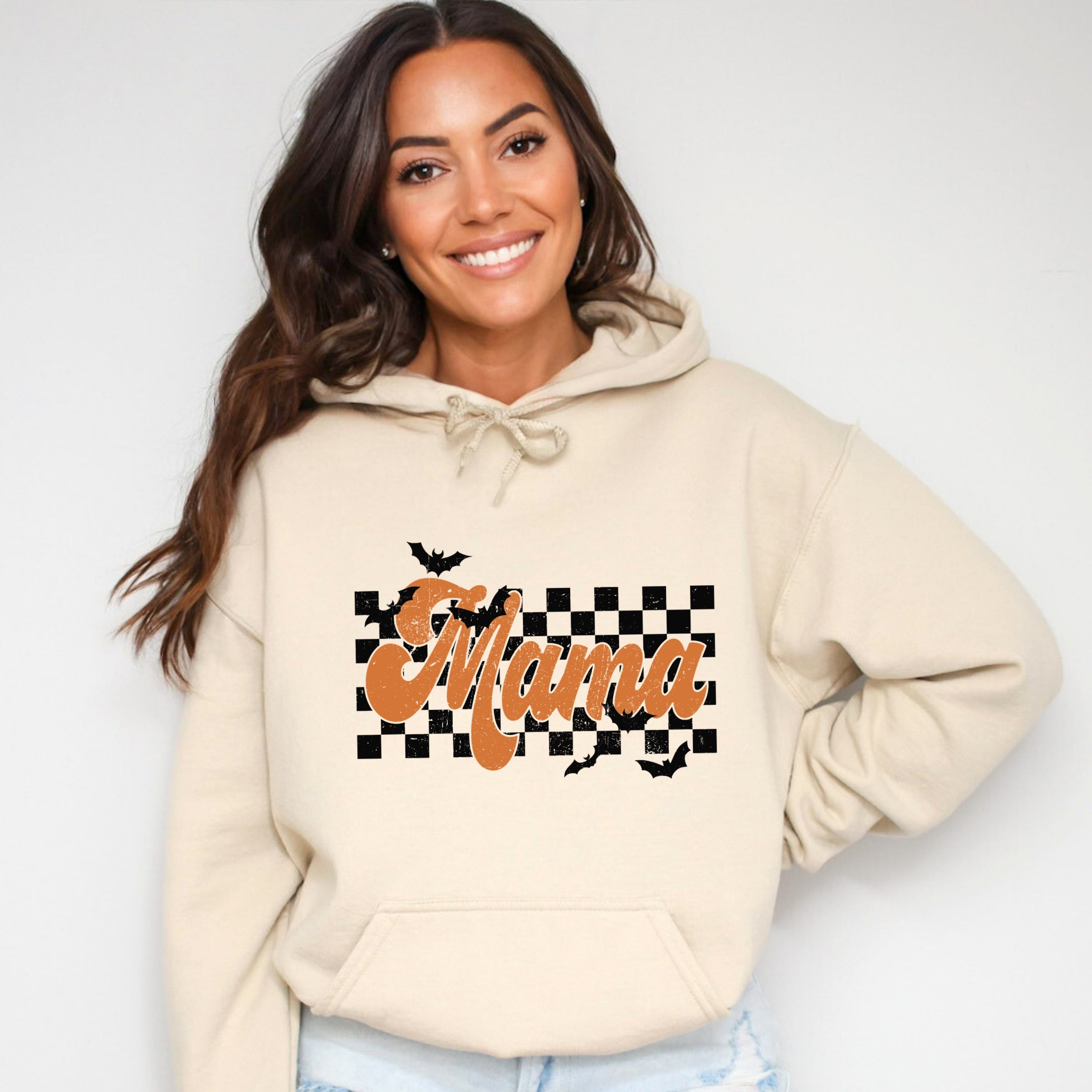 Mama Checkered Bats - Hoodie