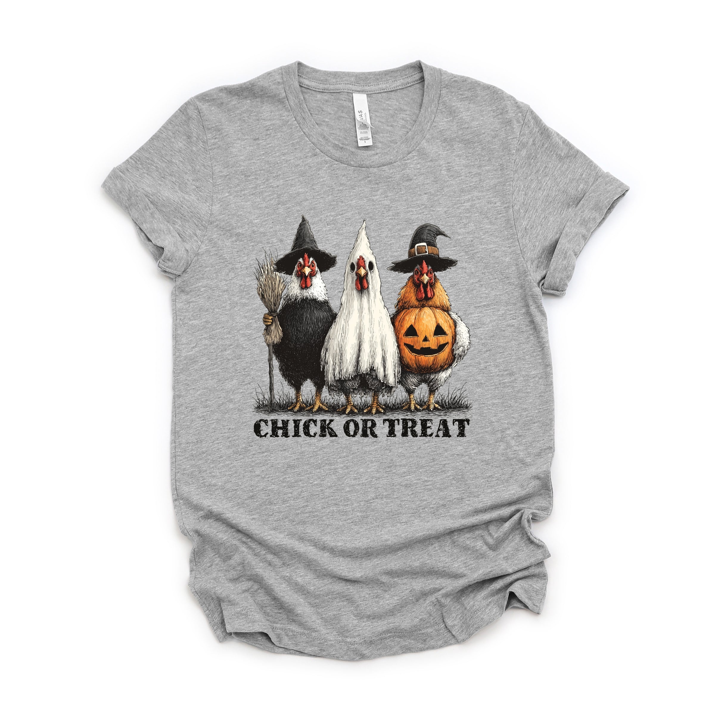 Chick or Treat Halloween Chickens - Short Sleeve Tee