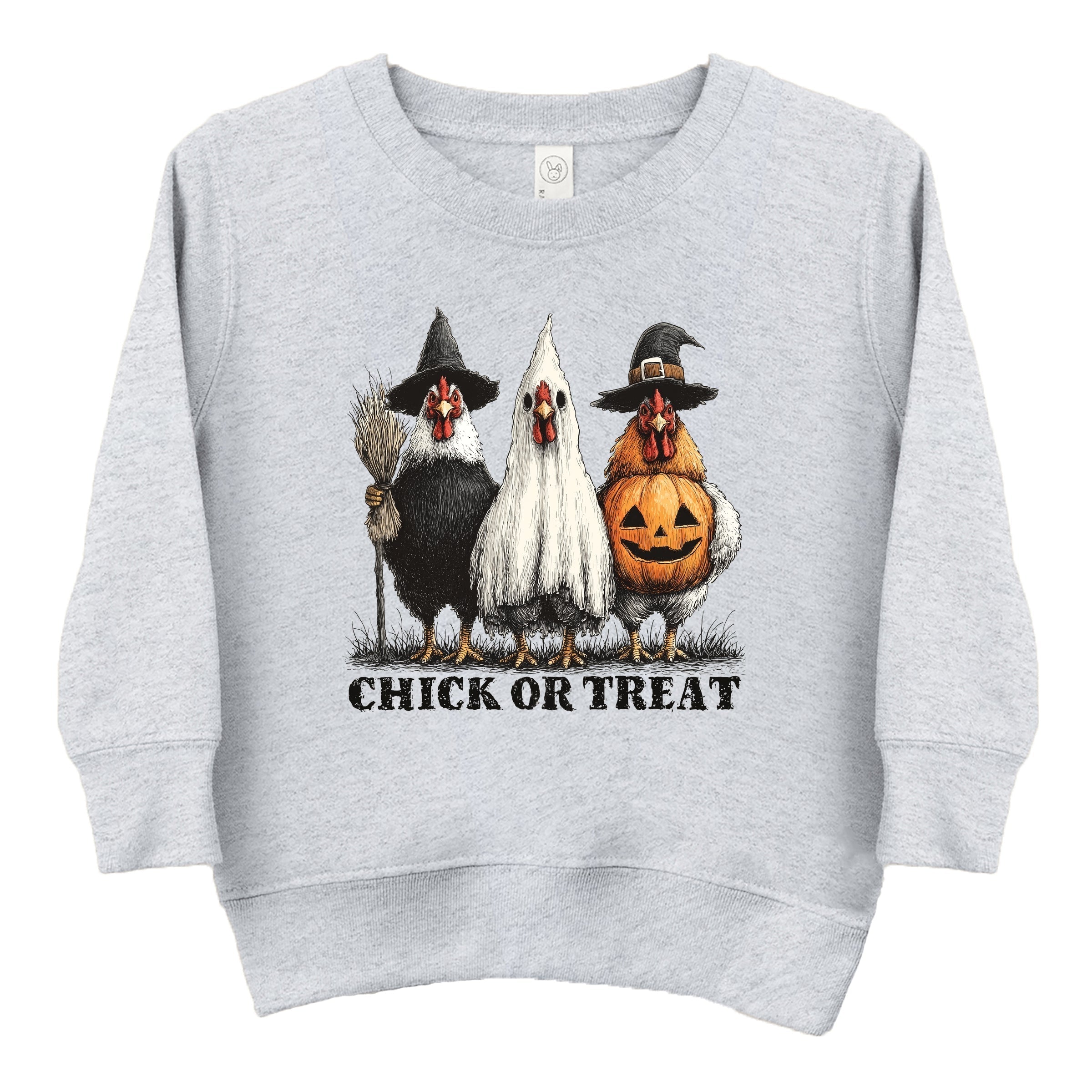 Chick or Treat Halloween Chickens - Toddler Graphic Sweatshirt and Youth Graphic Sweatshirt
