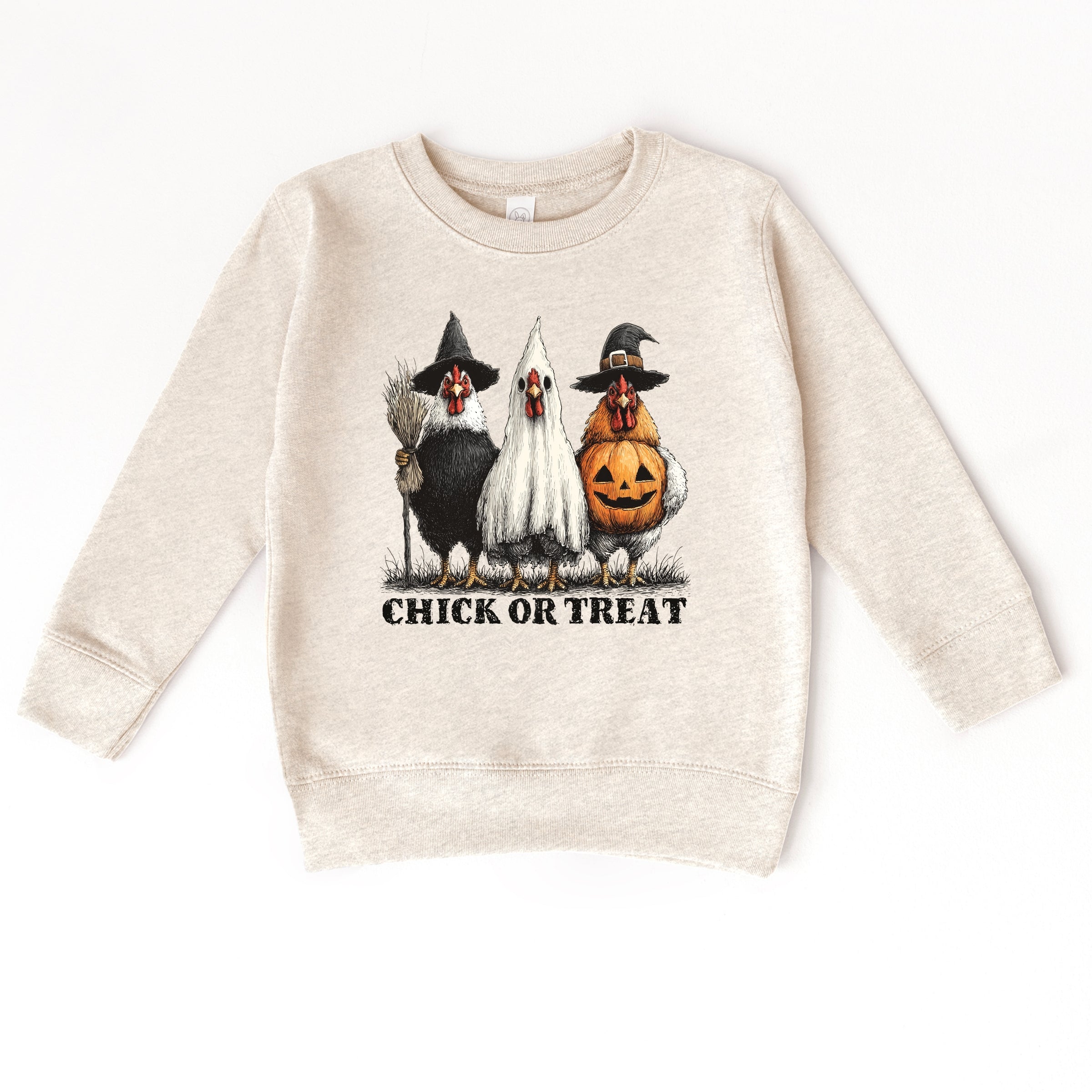 Chick or Treat Halloween Chickens - Toddler Graphic Sweatshirt and Youth Graphic Sweatshirt