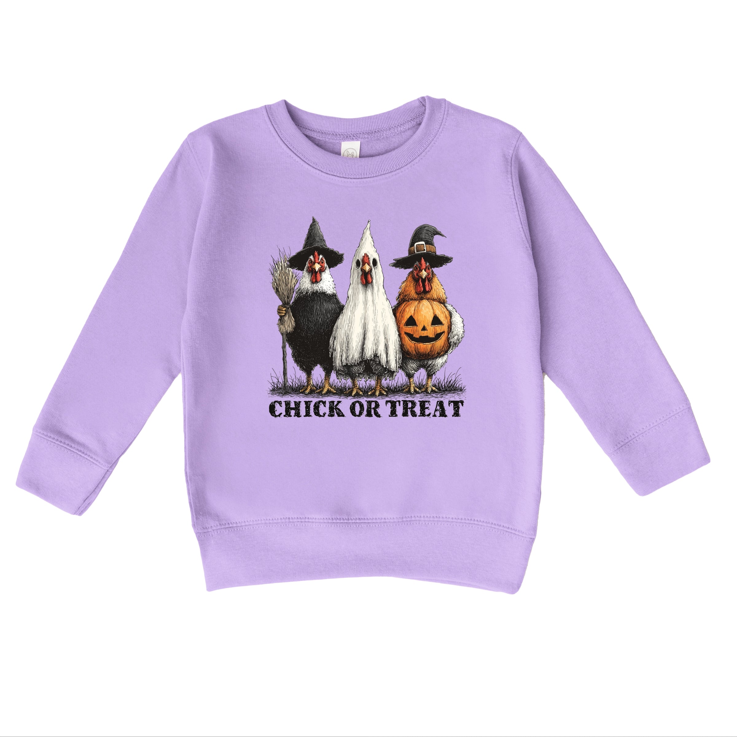 Chick or Treat Halloween Chickens - Toddler Graphic Sweatshirt and Youth Graphic Sweatshirt