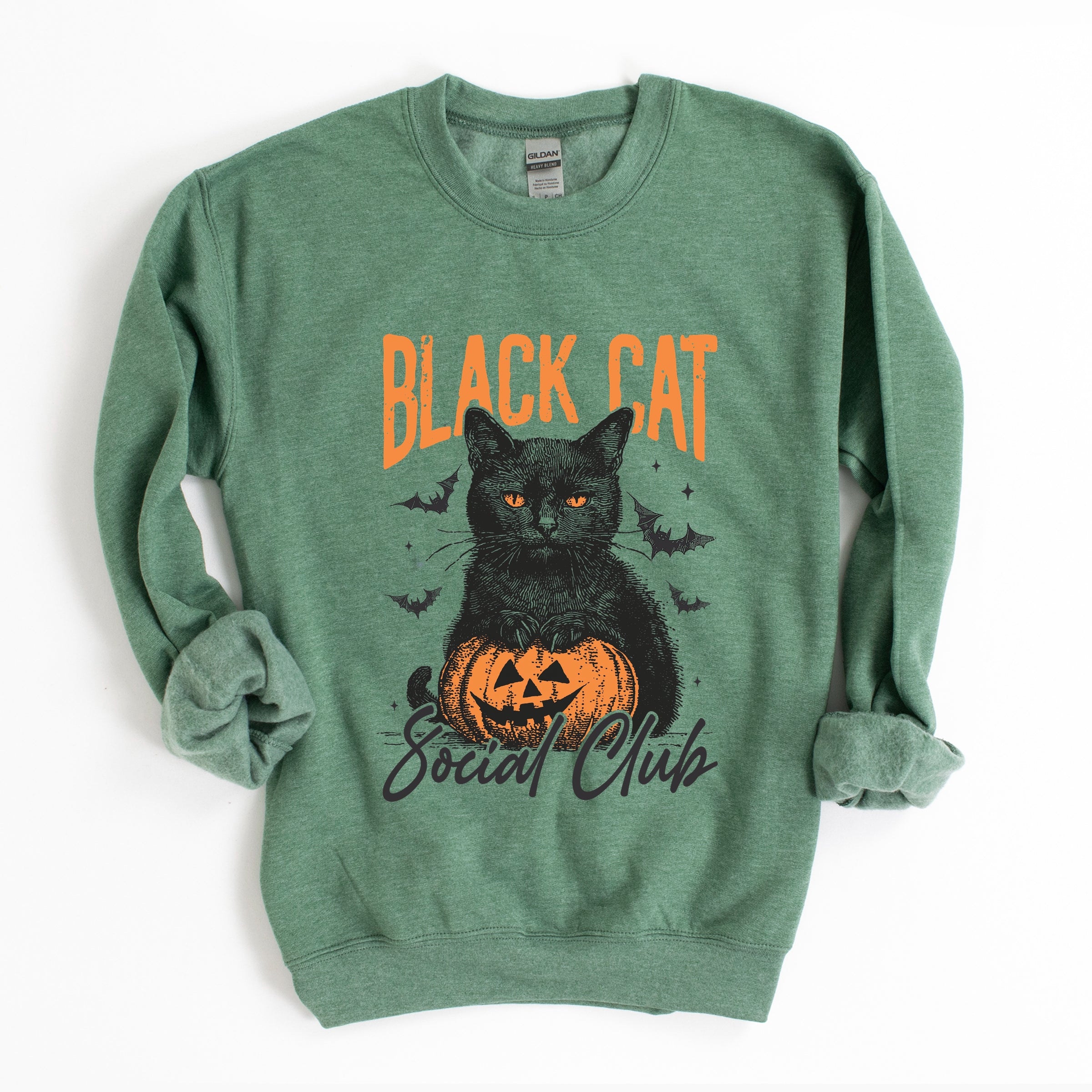 Black Cat Social Club Pumpkin - Sweatshirt