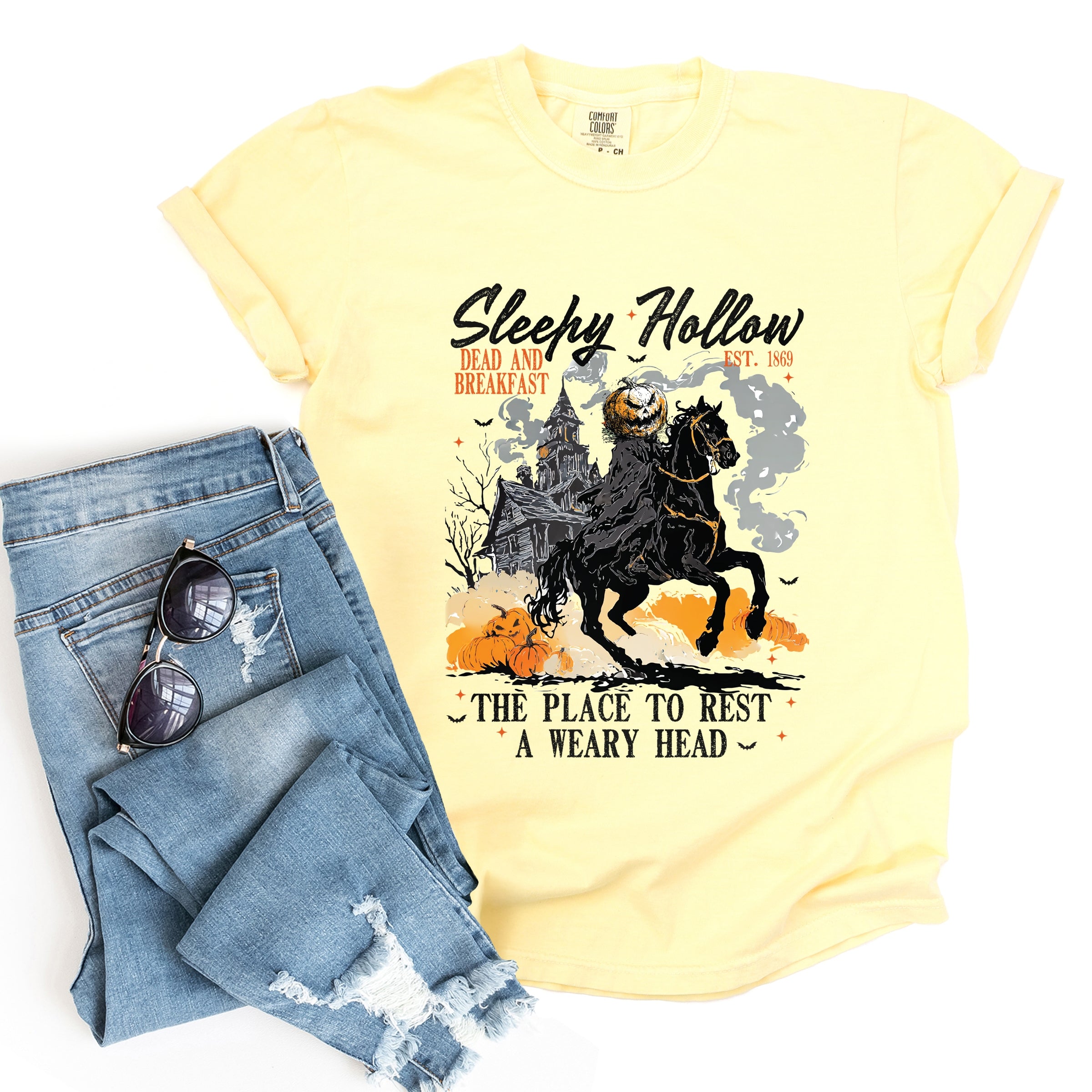 Sleepy Hollow Dead and Breakfast - Garment Dyed Tee