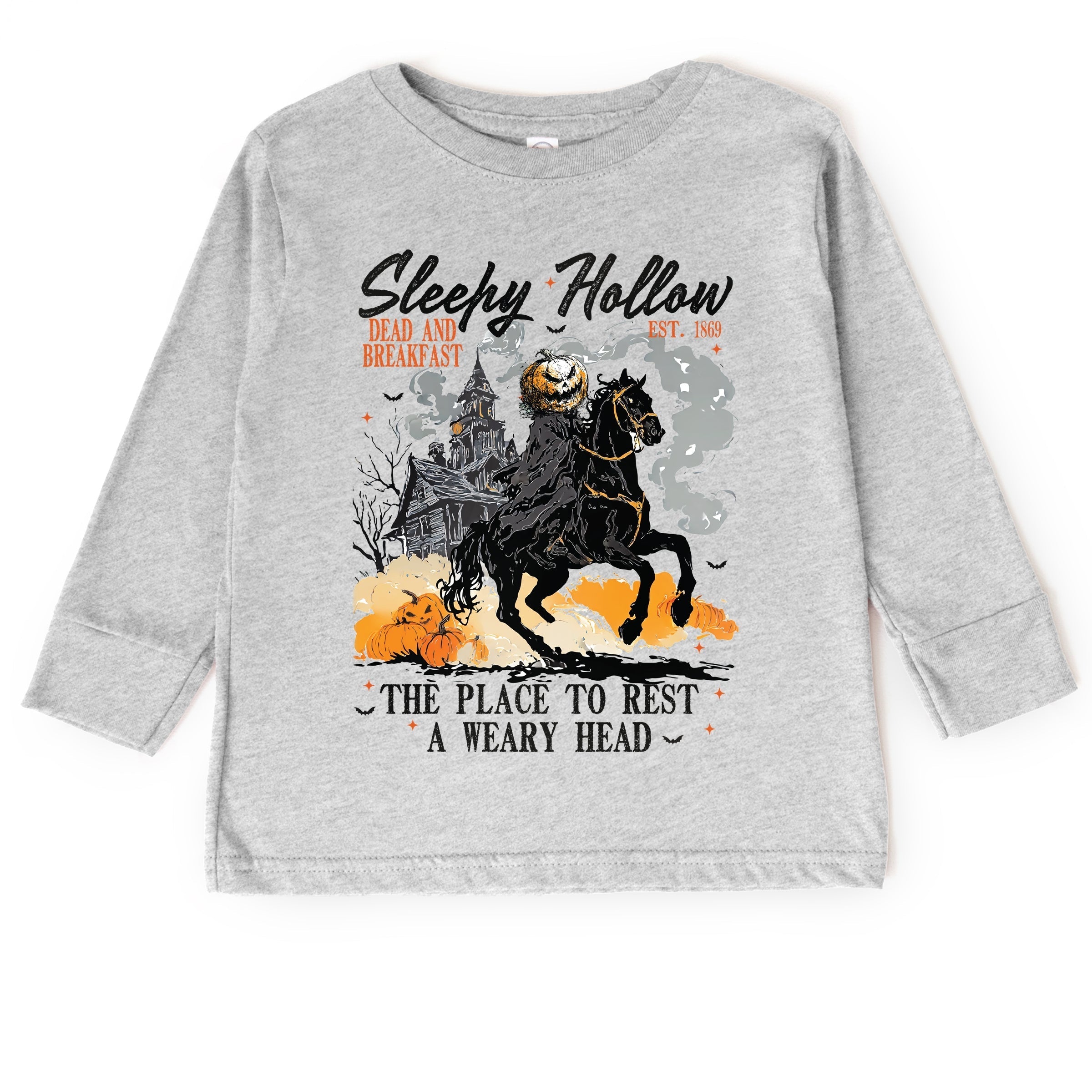 Sleepy Hollow Dead and Breakfast - Toddler Long Sleeve Graphic Tee and Youth Long Sleeve Graphic T-Shirt