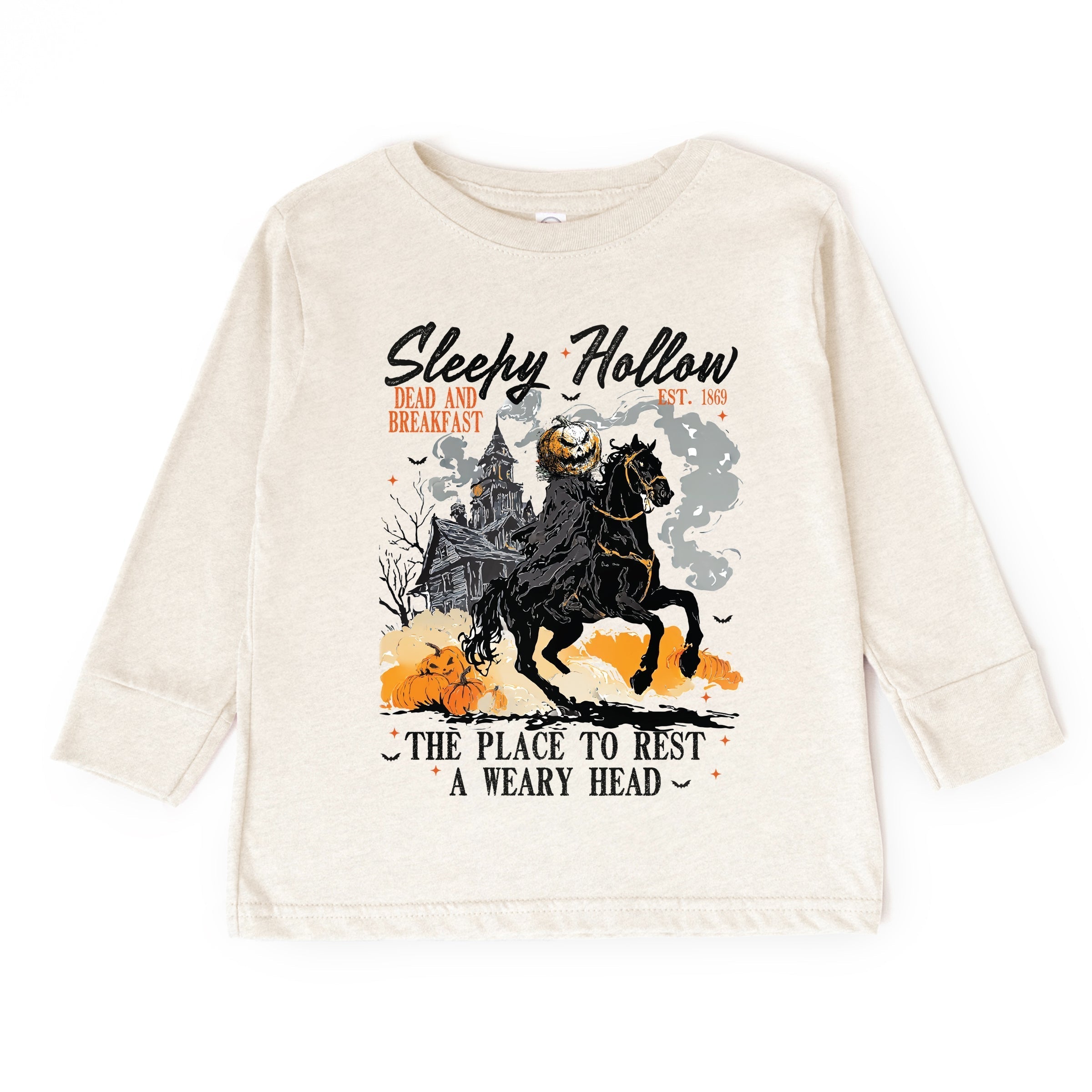 Sleepy Hollow Dead and Breakfast - Toddler Long Sleeve Graphic Tee and Youth Long Sleeve Graphic T-Shirt