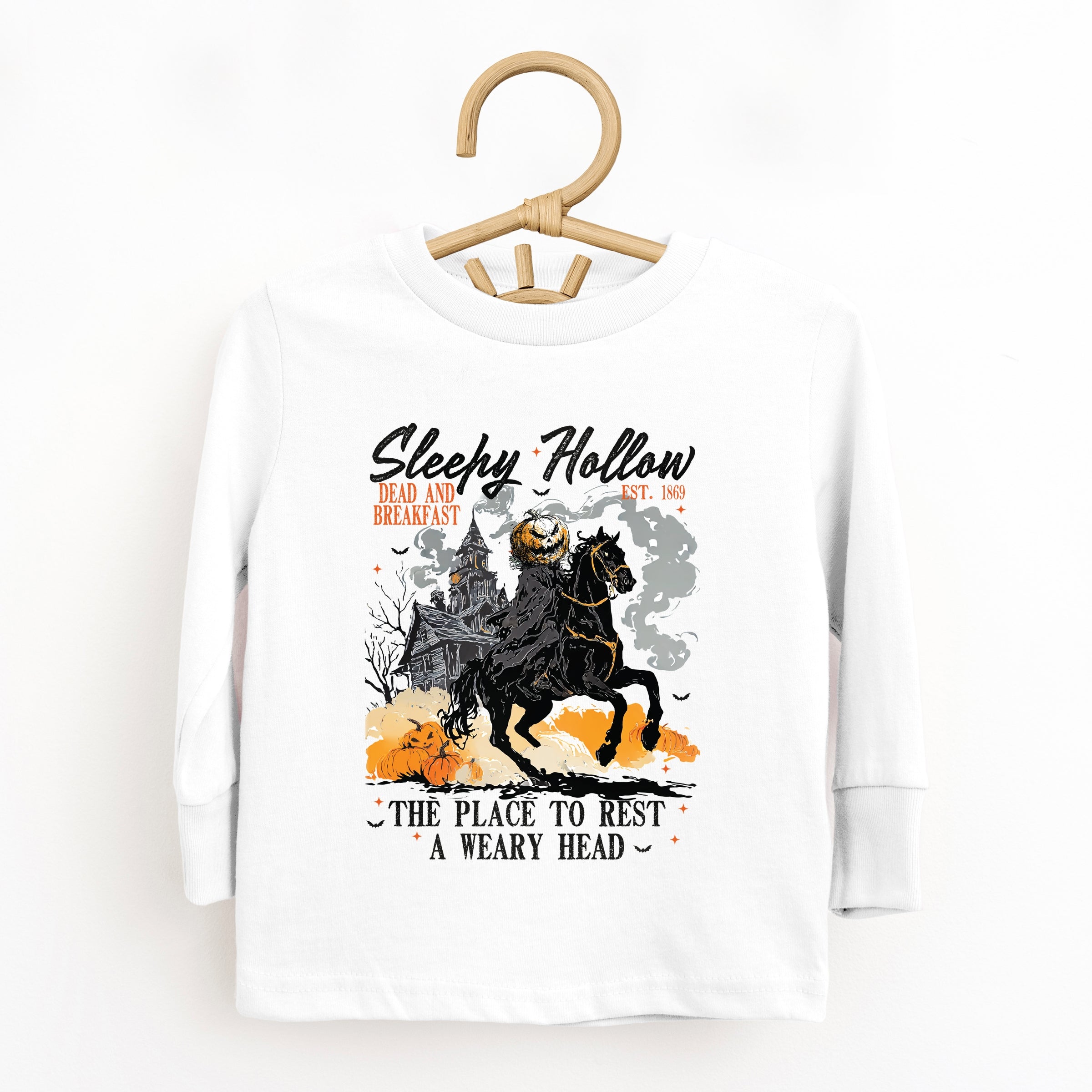 Sleepy Hollow Dead and Breakfast - Toddler Long Sleeve Graphic Tee and Youth Long Sleeve Graphic T-Shirt