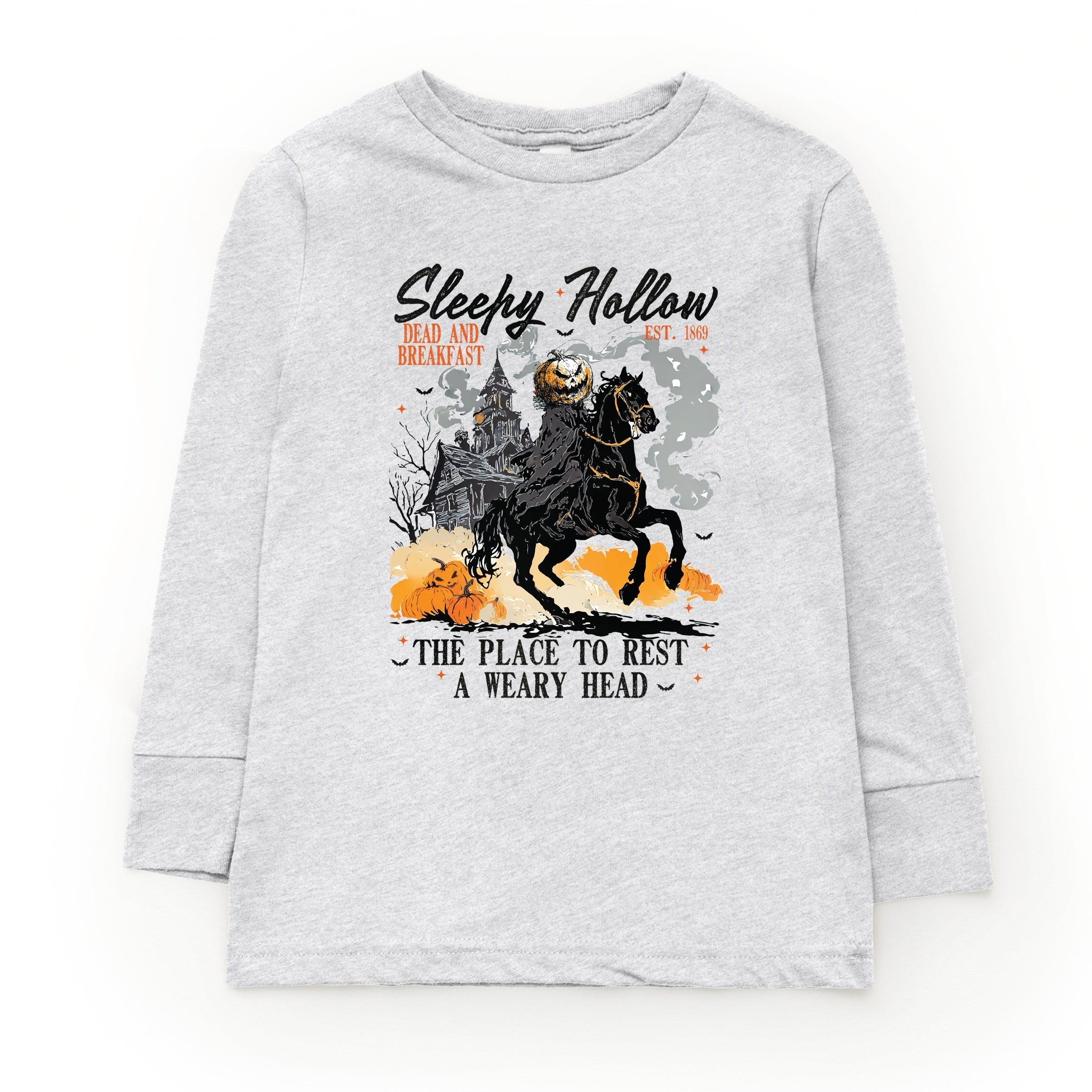 Sleepy Hollow Dead and Breakfast - Toddler Long Sleeve Graphic Tee and Youth Long Sleeve Graphic T-Shirt