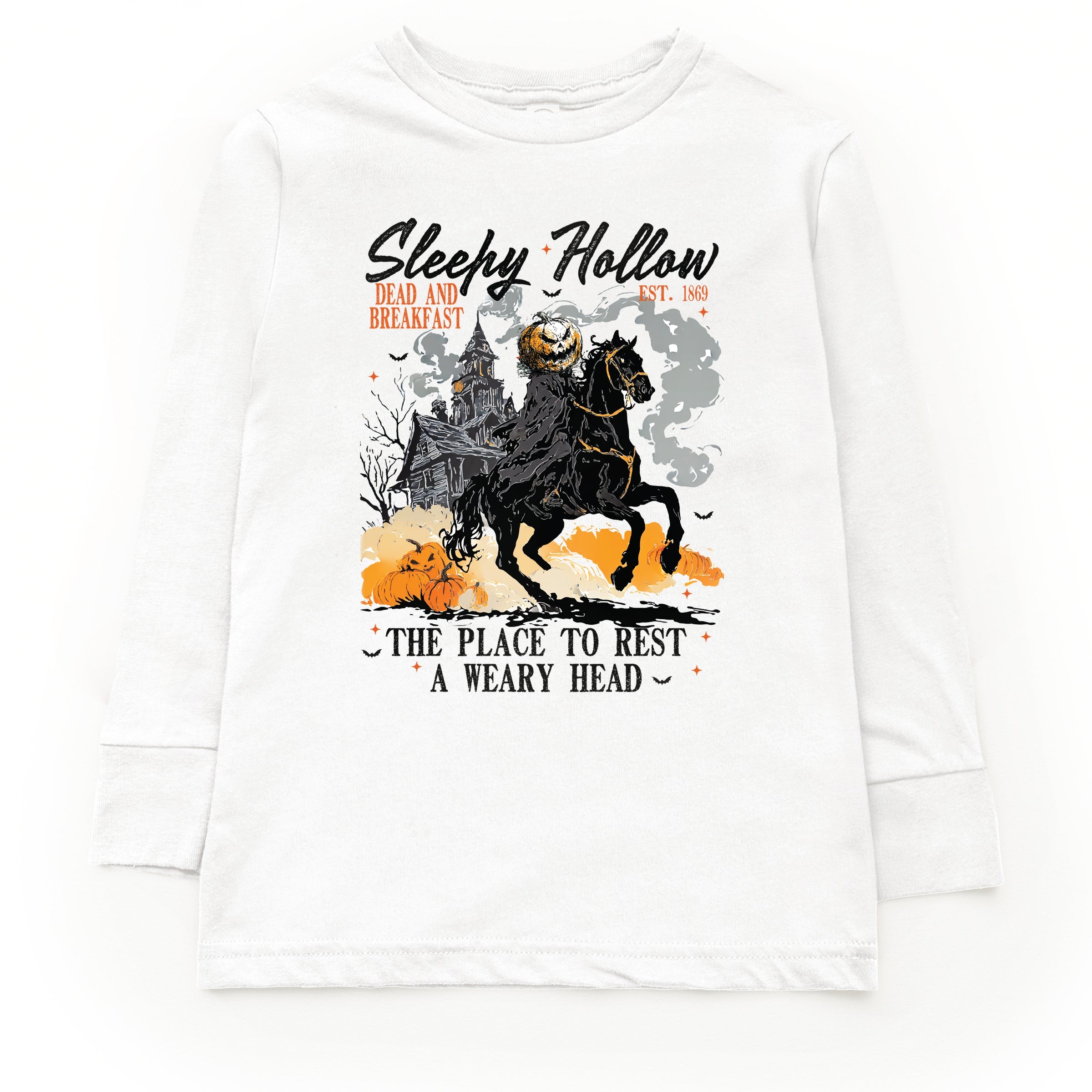 Sleepy Hollow Dead and Breakfast - Toddler Long Sleeve Graphic Tee and Youth Long Sleeve Graphic T-Shirt