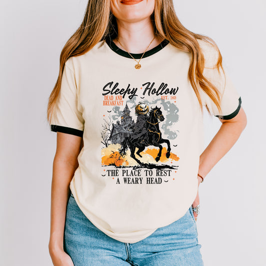 Sleepy Hollow Dead and Breakfast - Ringer Tee