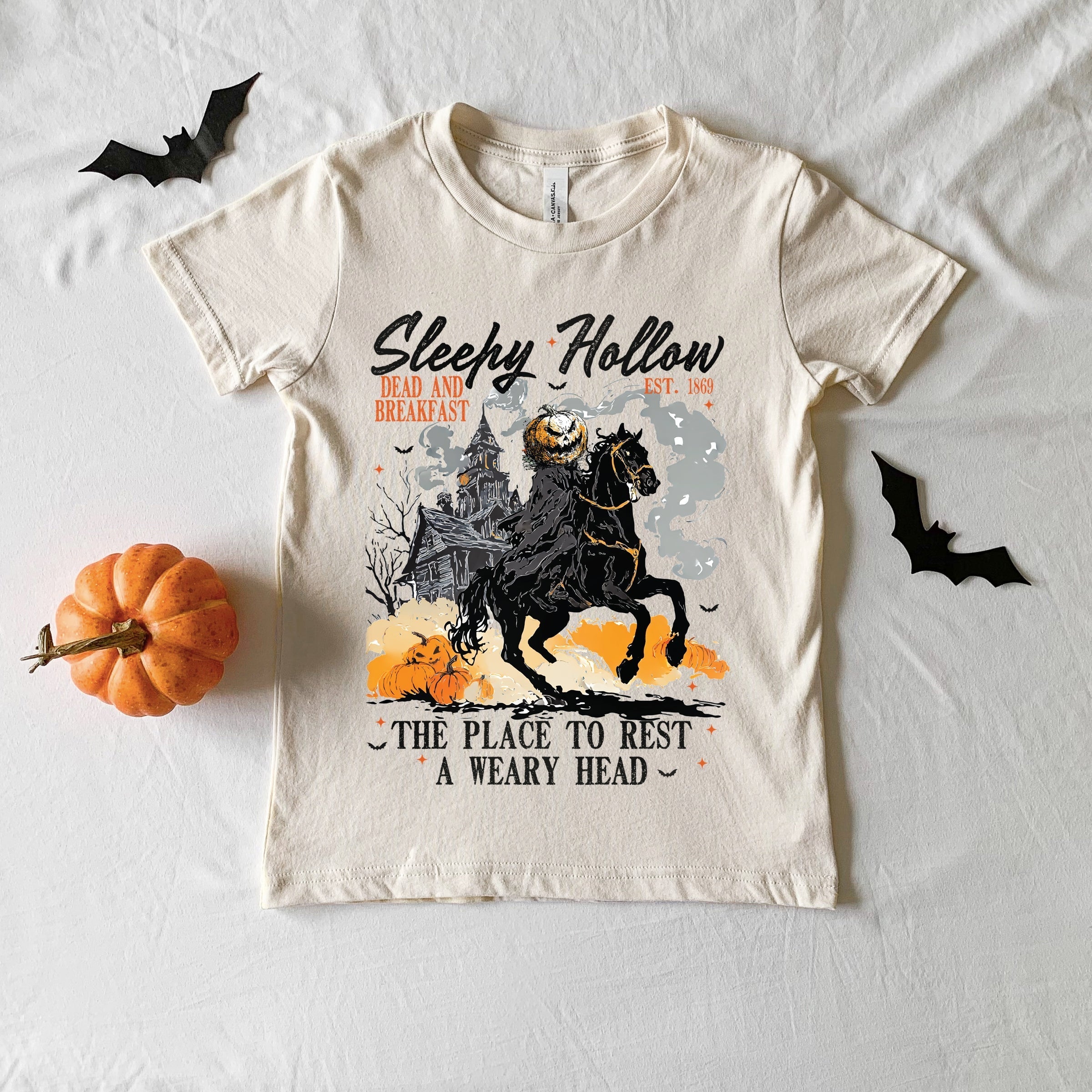 Sleepy Hollow Dead and Breakfast - Toddler Short Sleeve Graphic T-Shirt