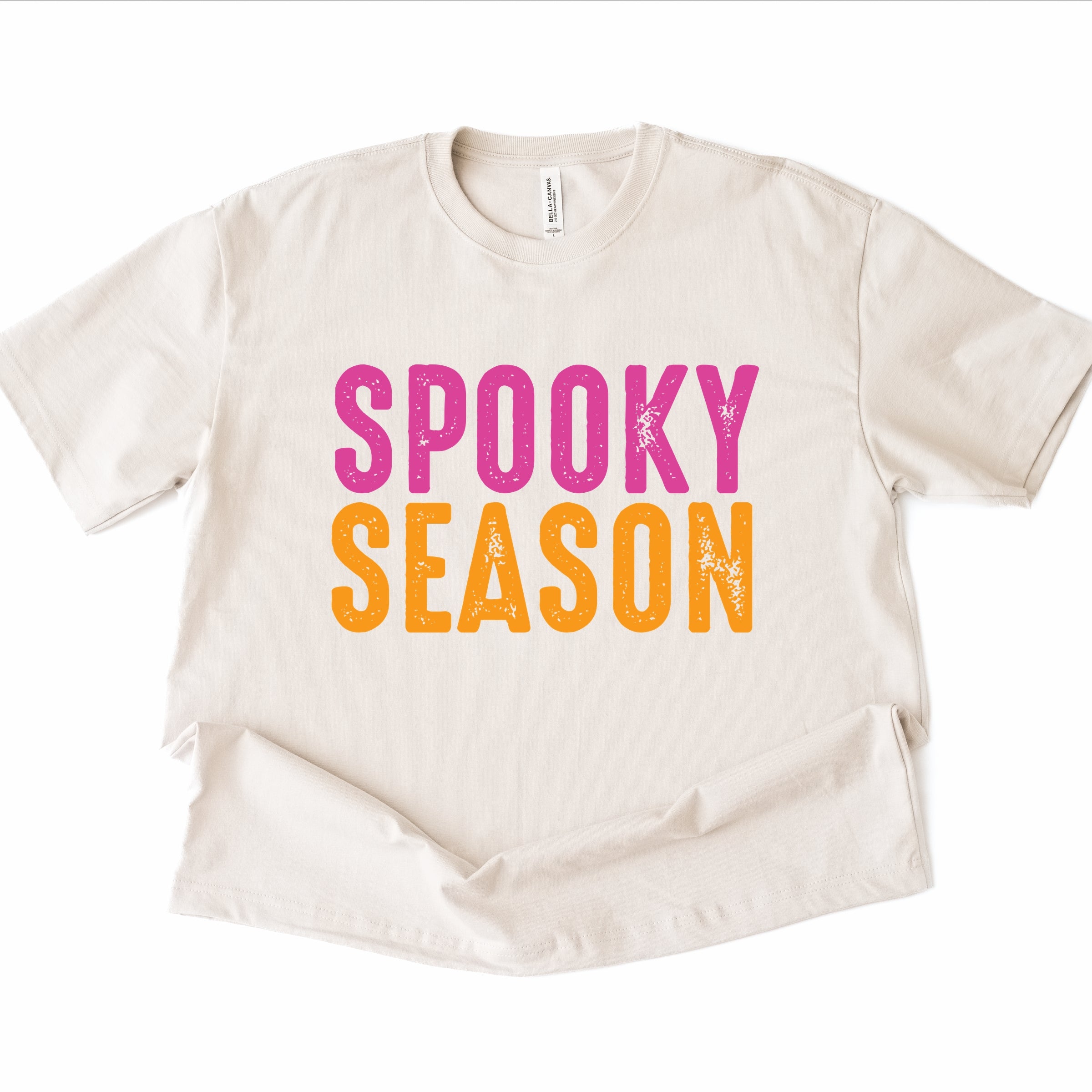 Spooky Season Bright Distressed - Women's Heavyweight Graphic T-Shirt