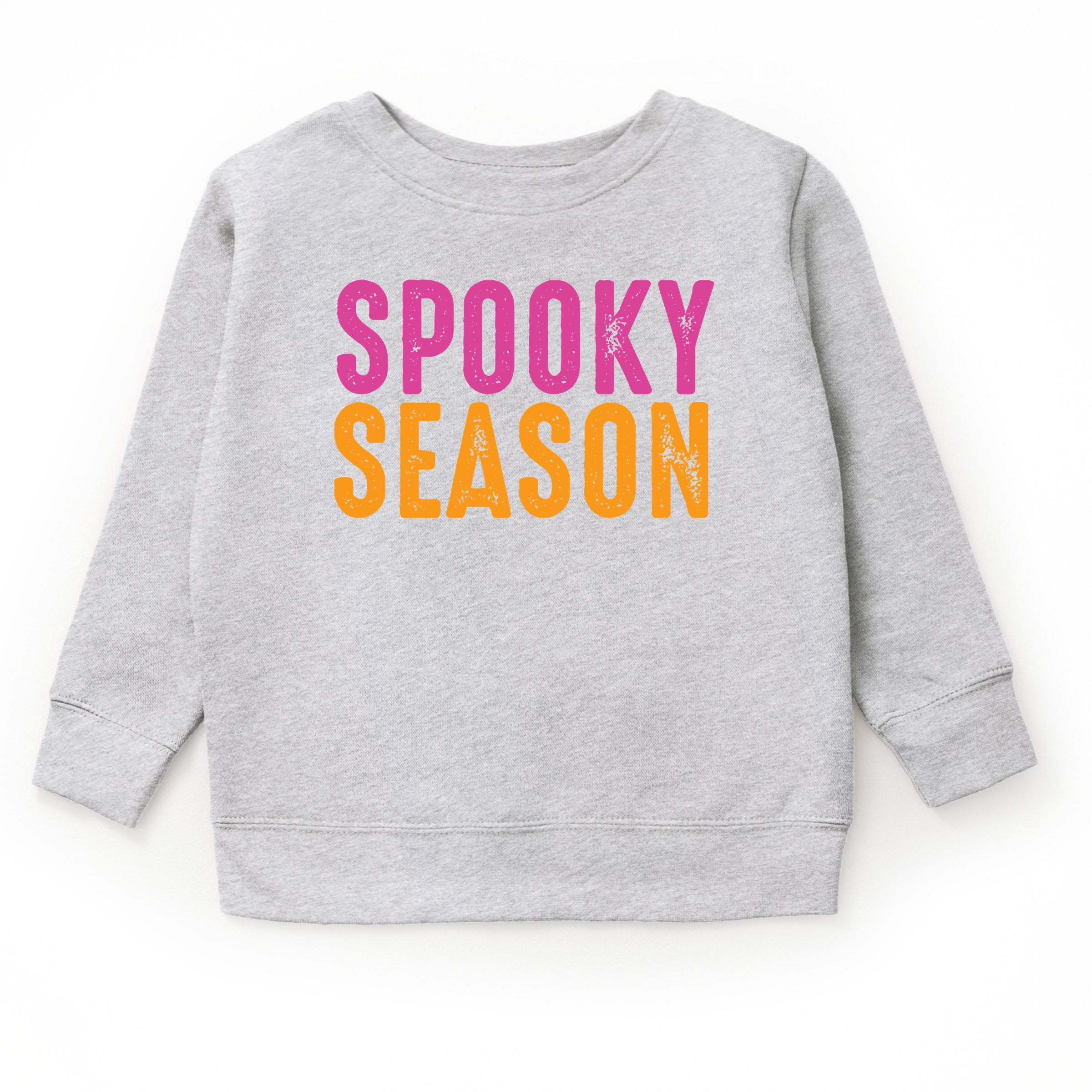 Spooky Season Bright Distressed - Toddler Graphic Sweatshirt and Youth Graphic Sweatshirt