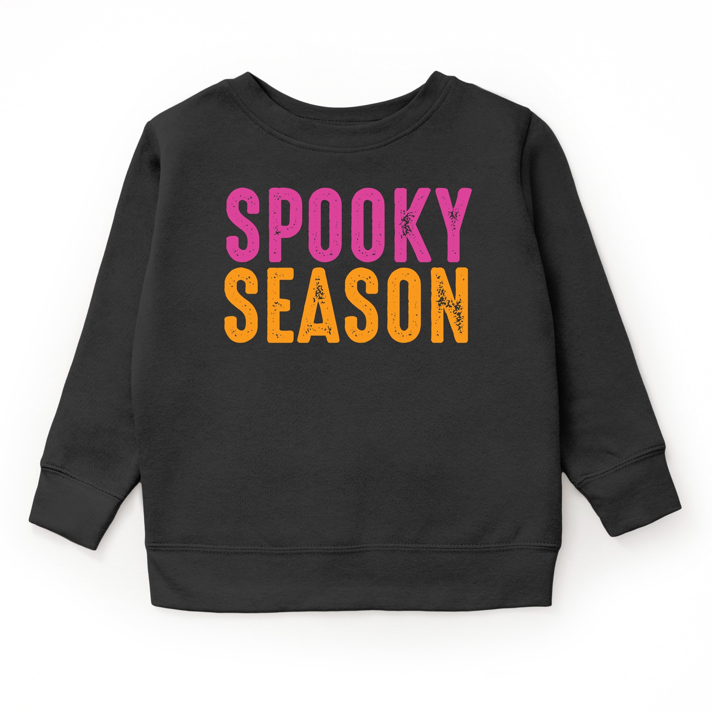 Spooky Season Bright Distressed - Toddler Graphic Sweatshirt and Youth Graphic Sweatshirt