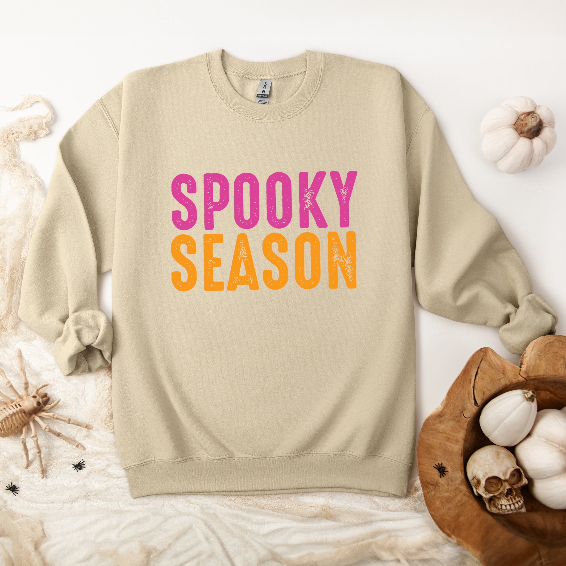 Spooky Season Bright Distressed - Women's Graphic Sweatshirt