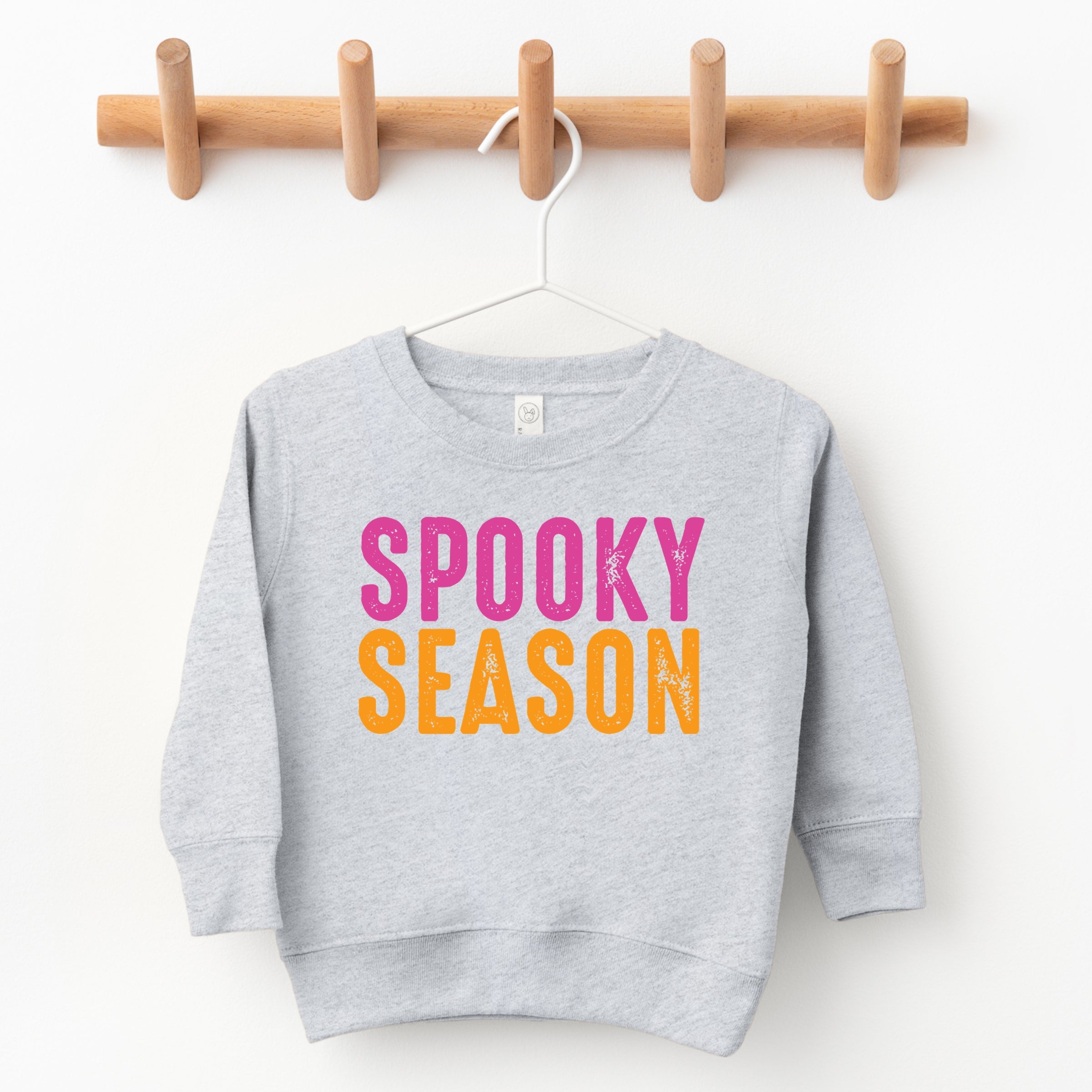 Spooky Season Bright Distressed - Toddler Graphic Sweatshirt and Youth Graphic Sweatshirt